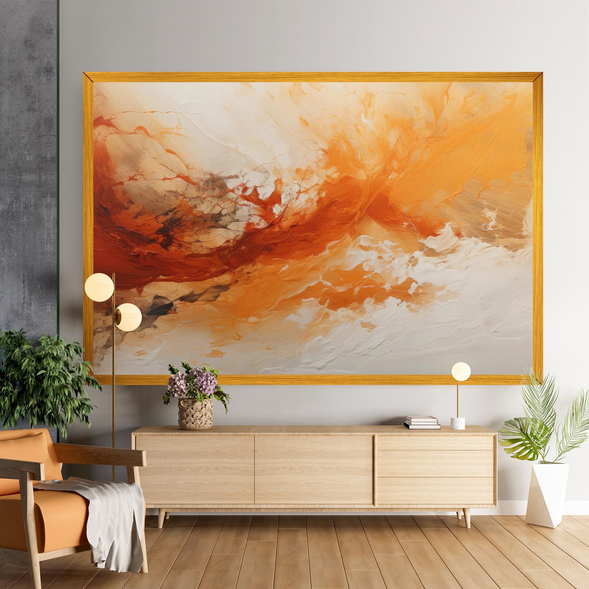 Abstract Fire Painting mockup 9
