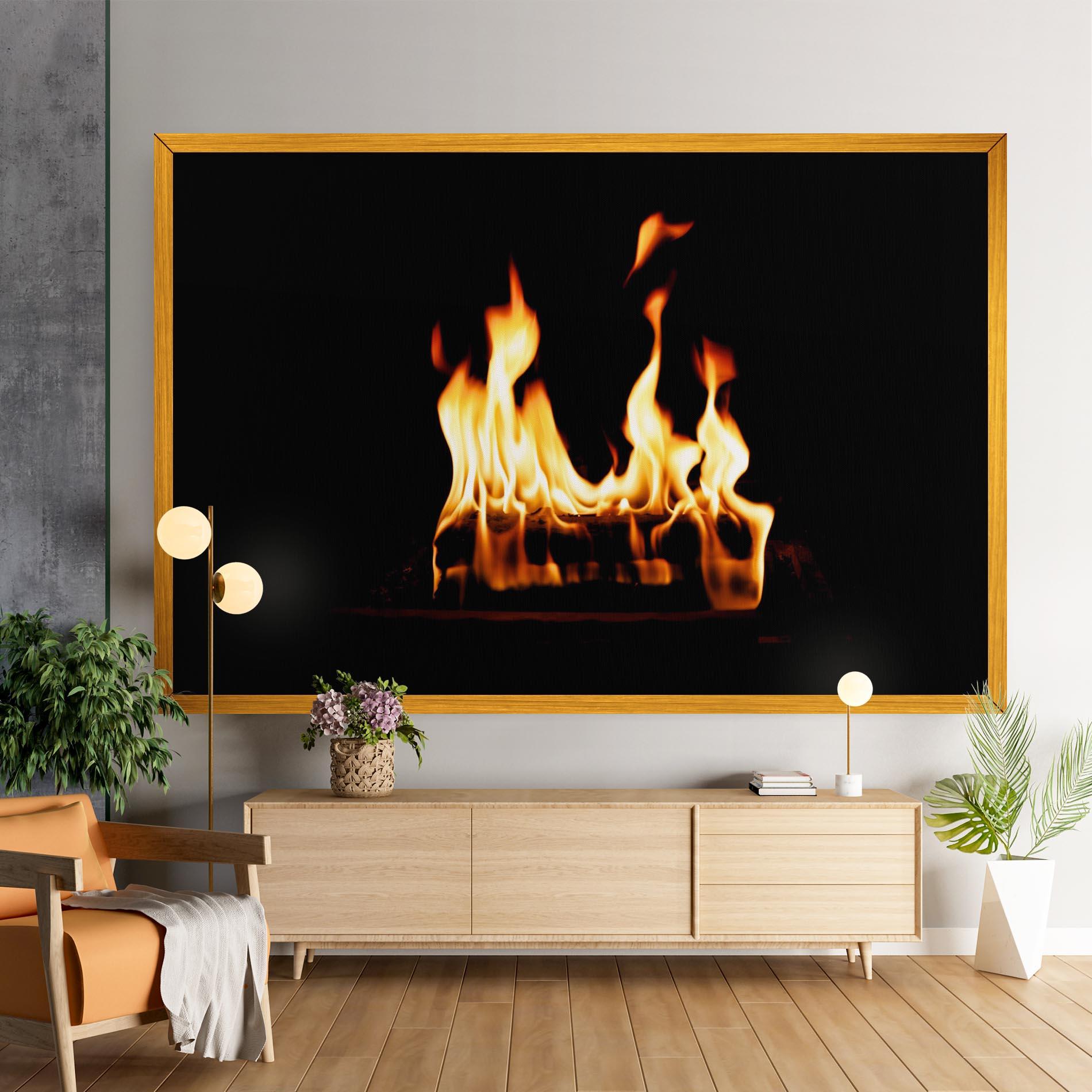 Leinwandbild Calm Fire mockup 9