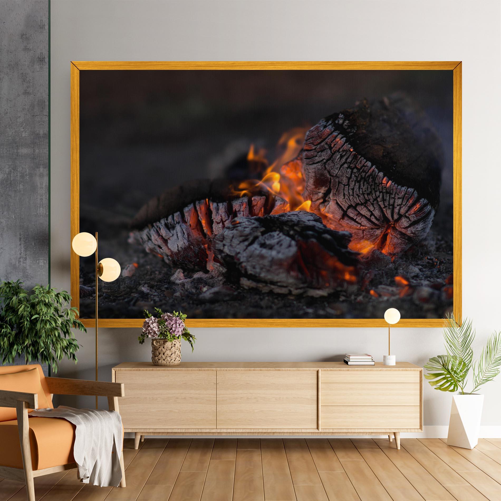 Leinwandbild Fire Start mockup 9