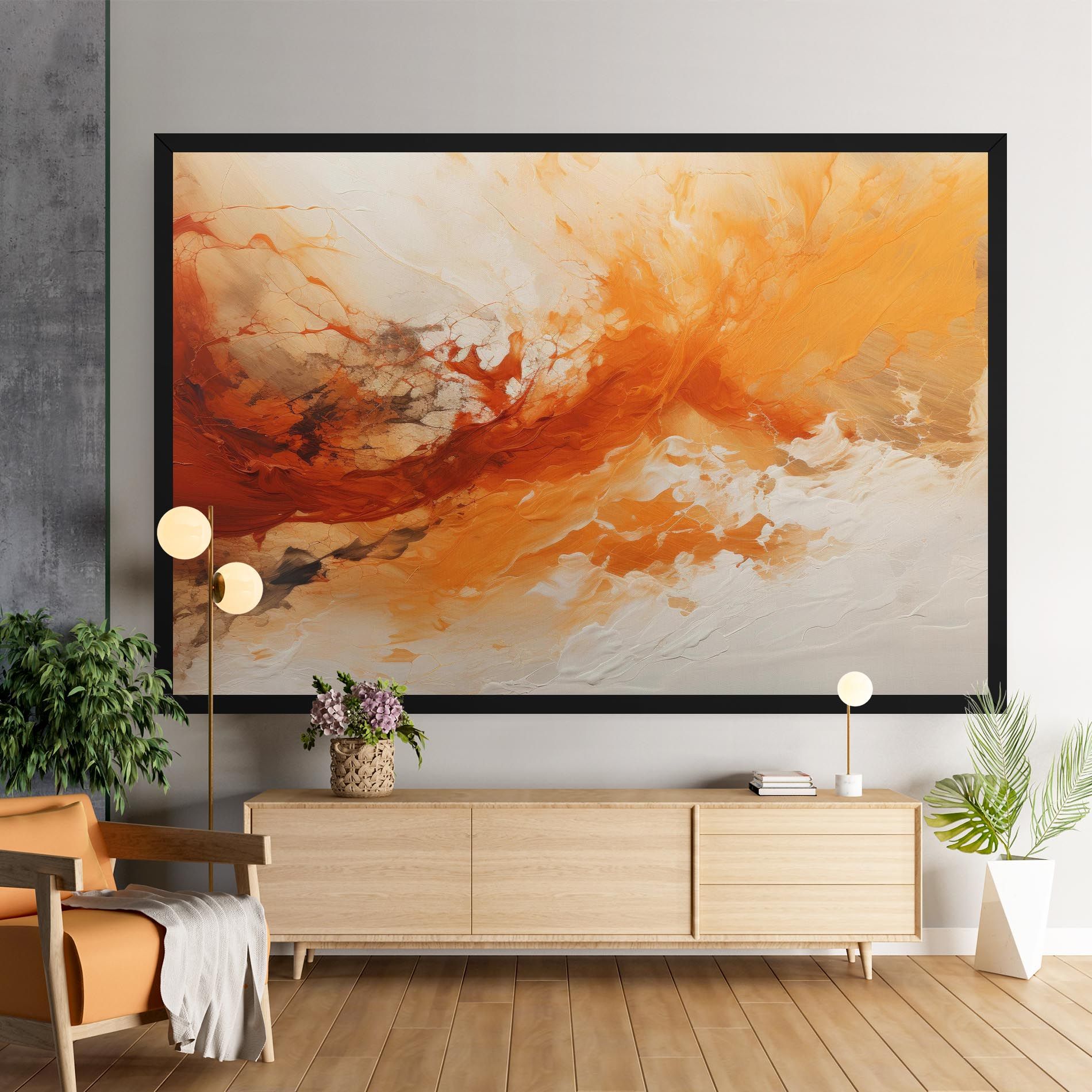 Abstract Fire Painting mockup 9