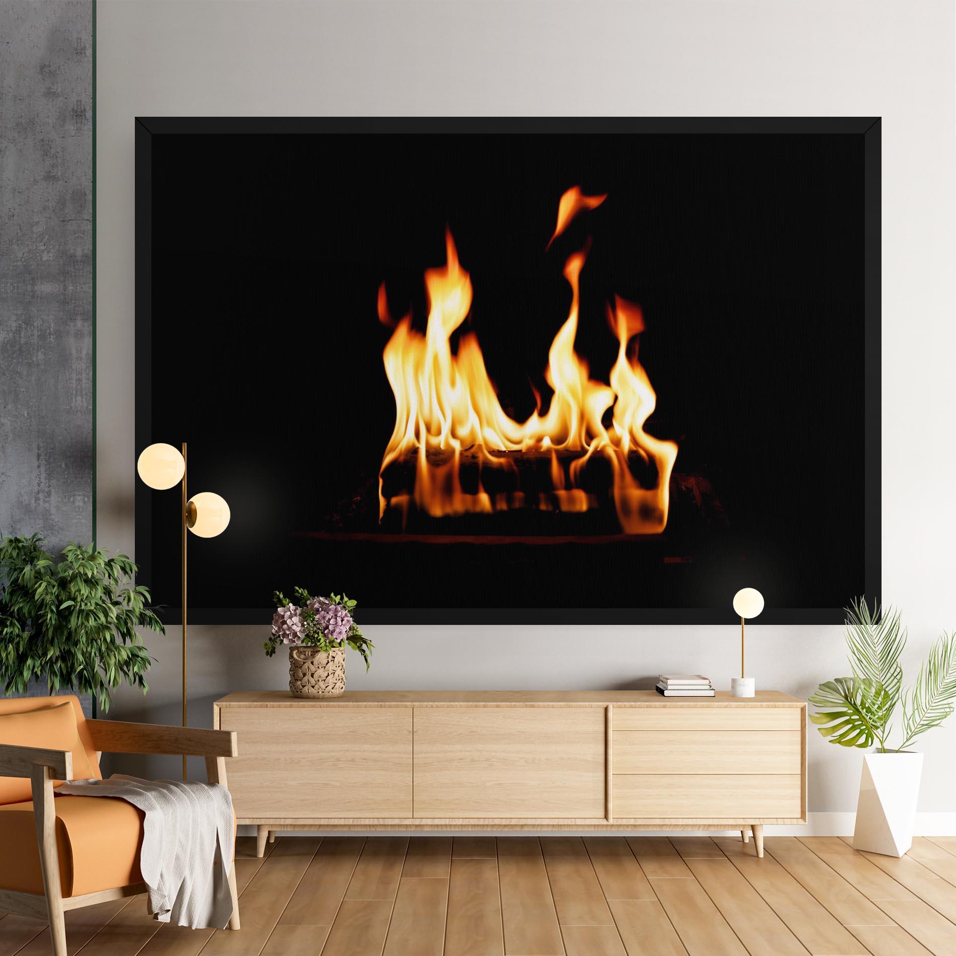 Leinwandbild Calm Fire mockup 9