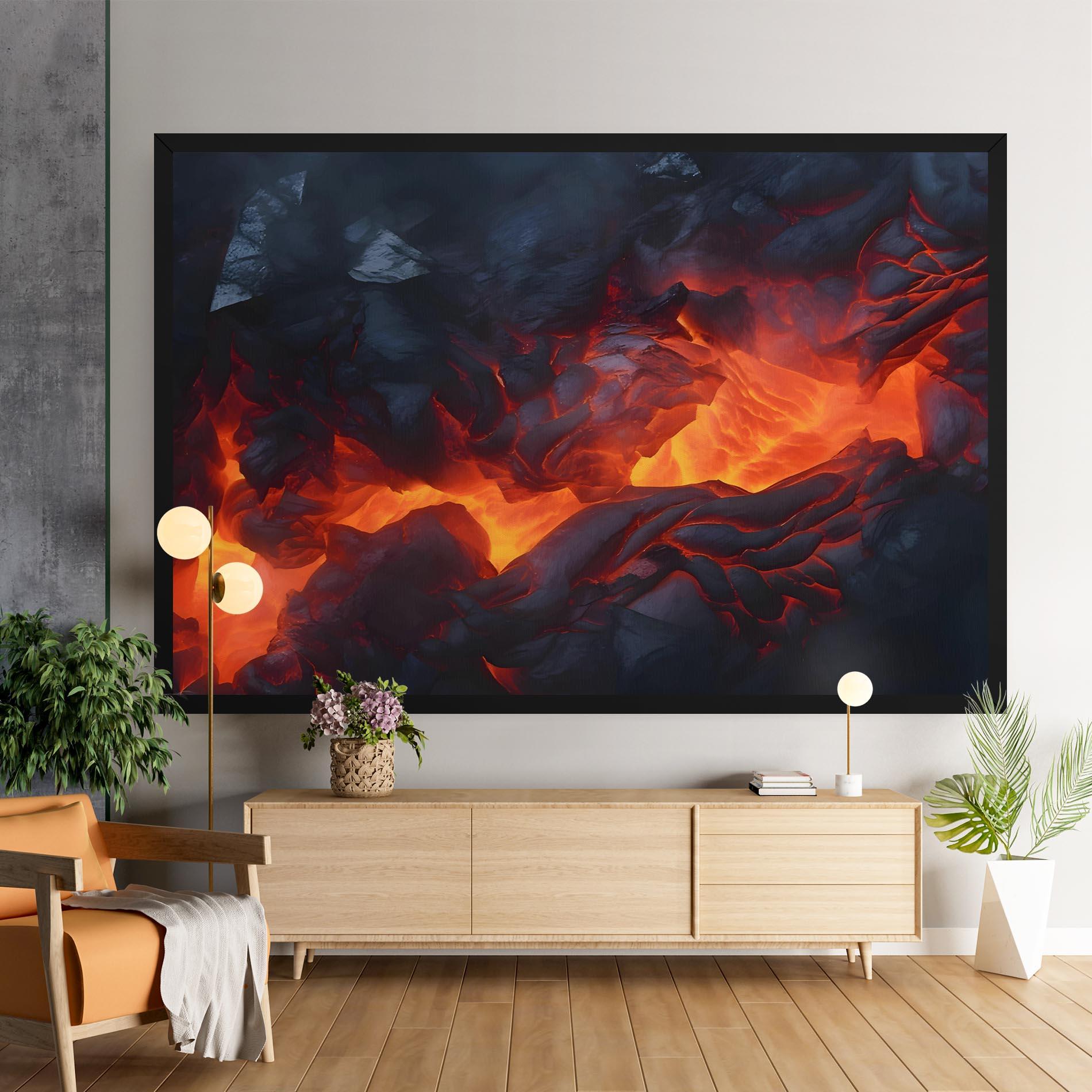Leinwandbild Lava Art mockup 9
