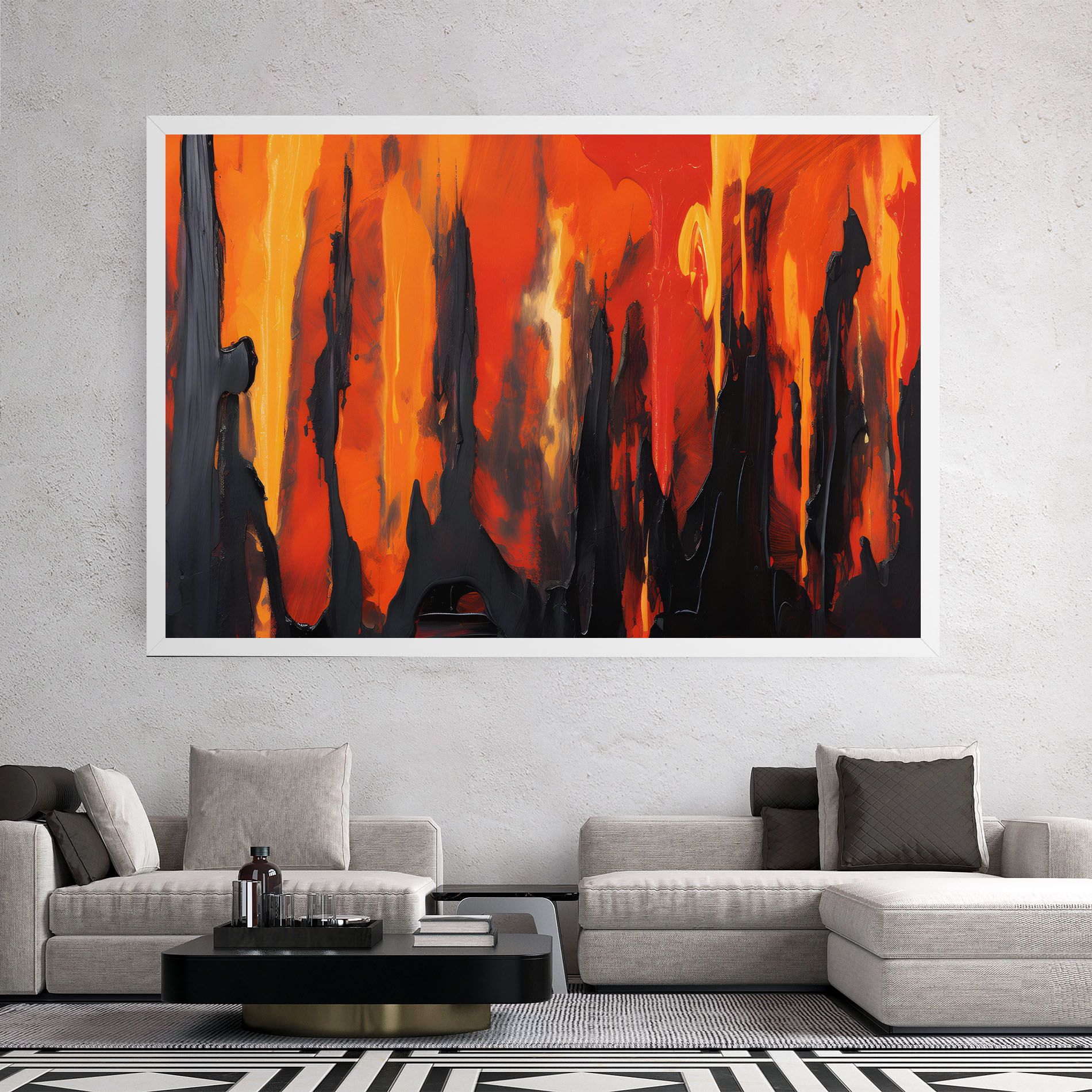 Abstract Fire Art mockup 2