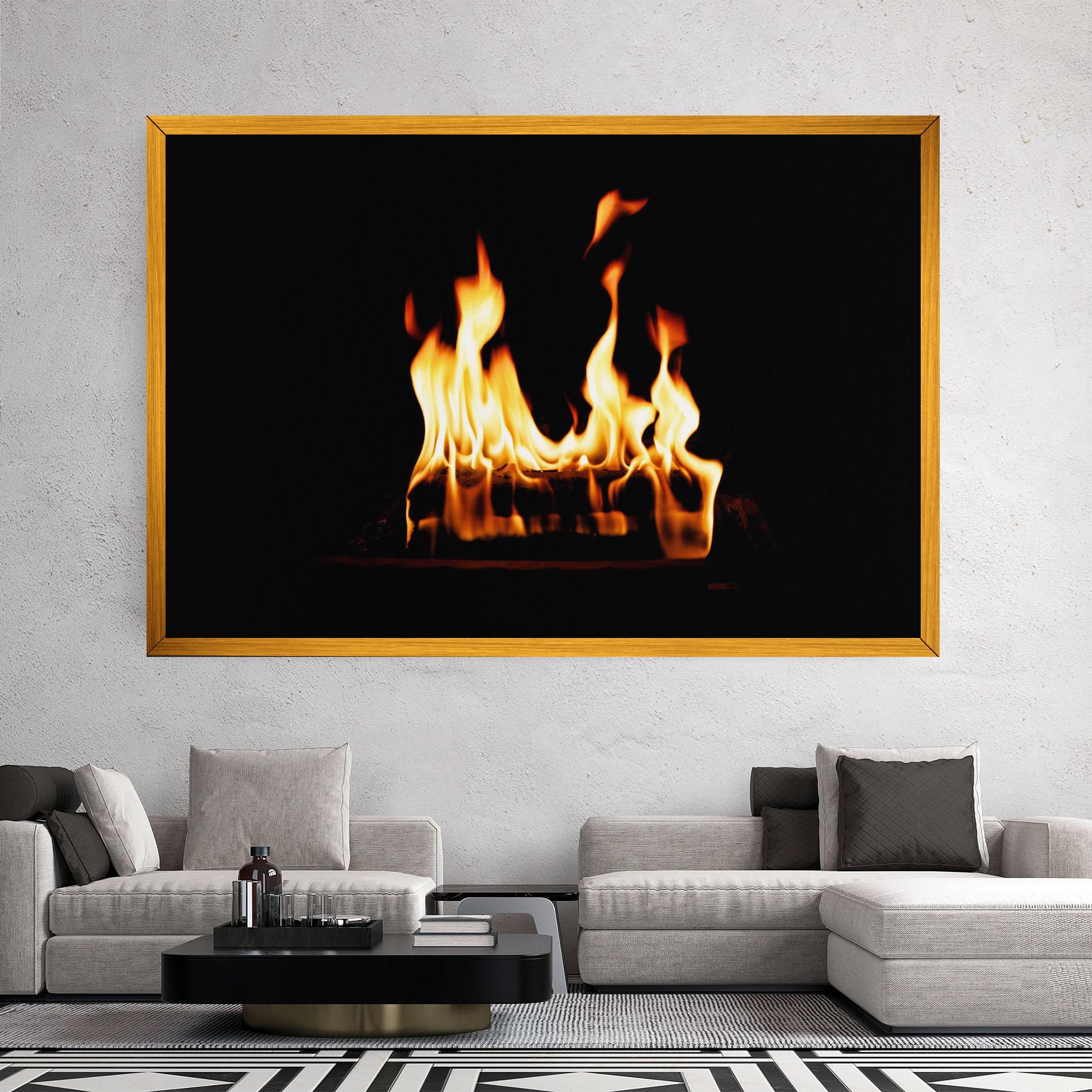 Leinwandbild Calm Fire mockup 2