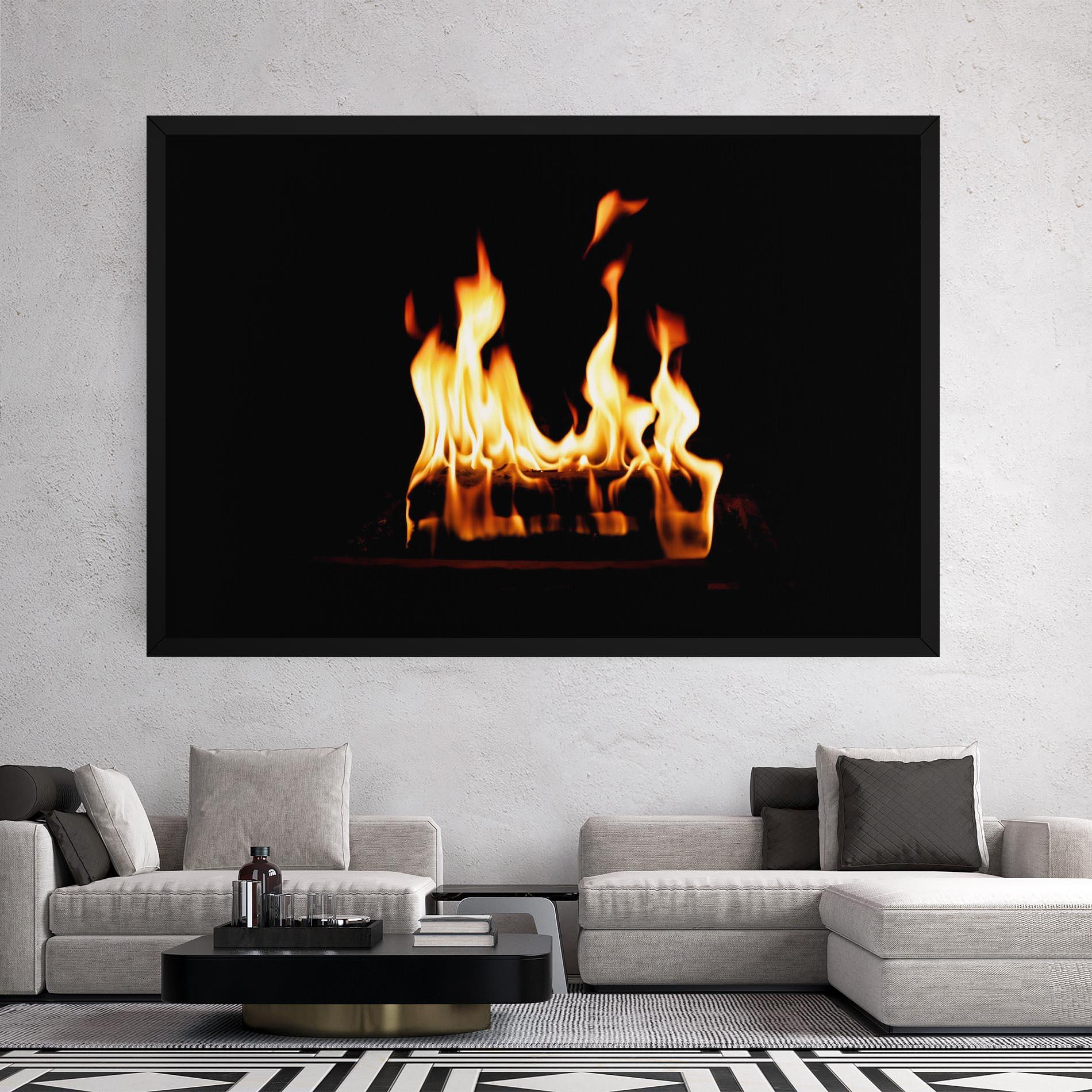 Leinwandbild Calm Fire mockup 2