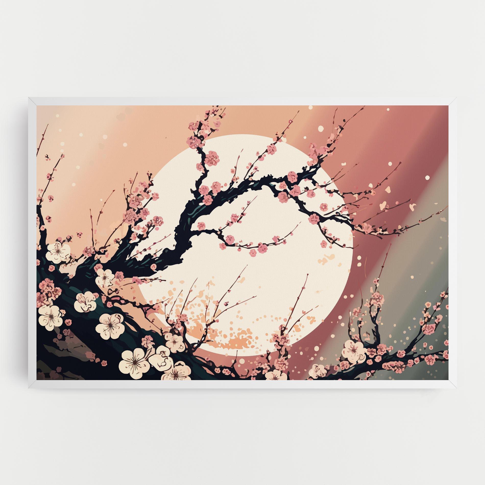 Leinwandbild Blossom Full Moon mockup 0