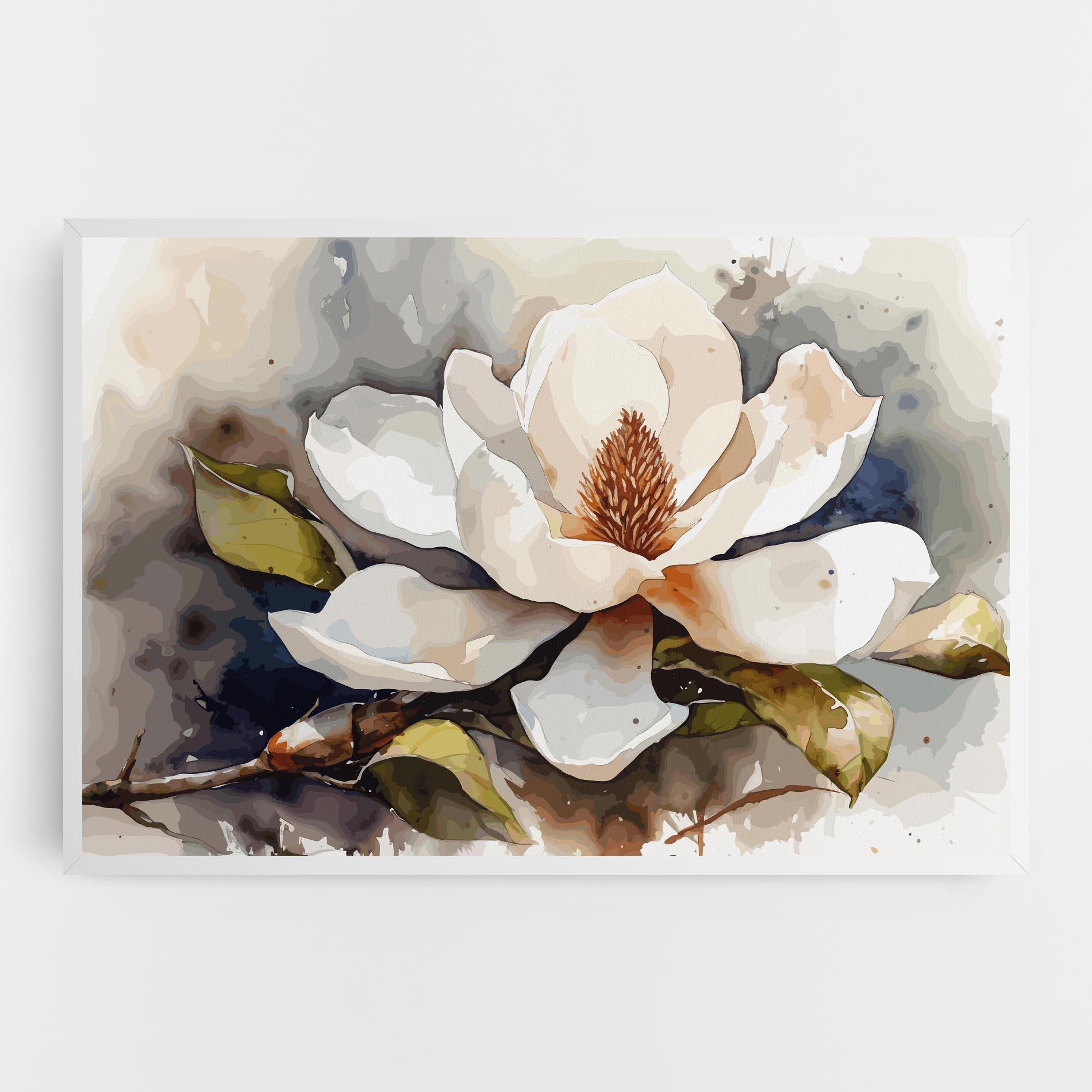Leinwandbild Cream Nature Flower mockup 0