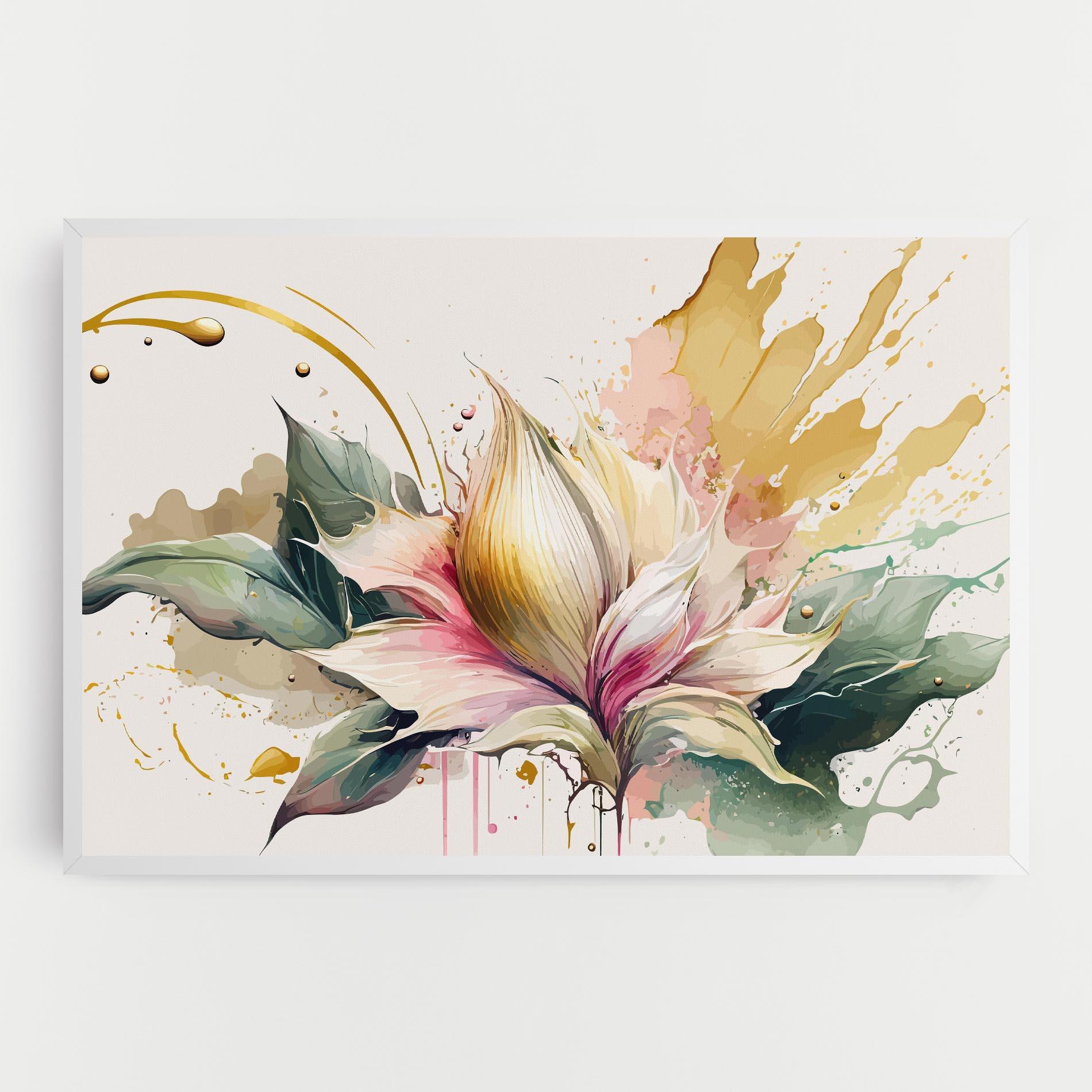 Leinwandbild Cream Pink Nature mockup 0