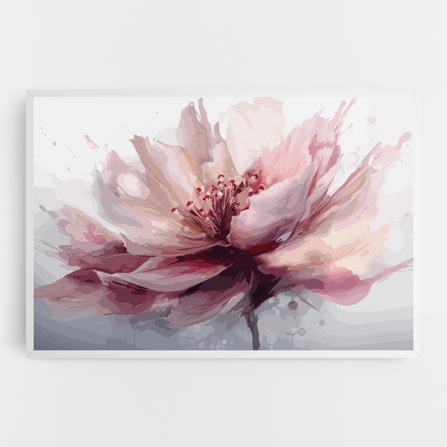 Leinwandbild Meditation Flower mockup 0