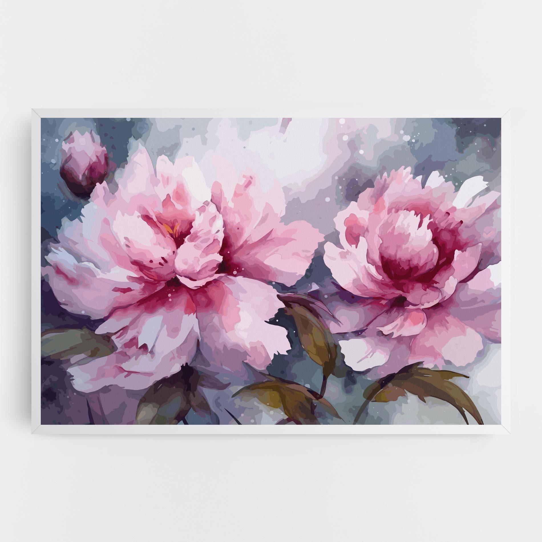 Leinwandbild Pink Nature Flower mockup 0