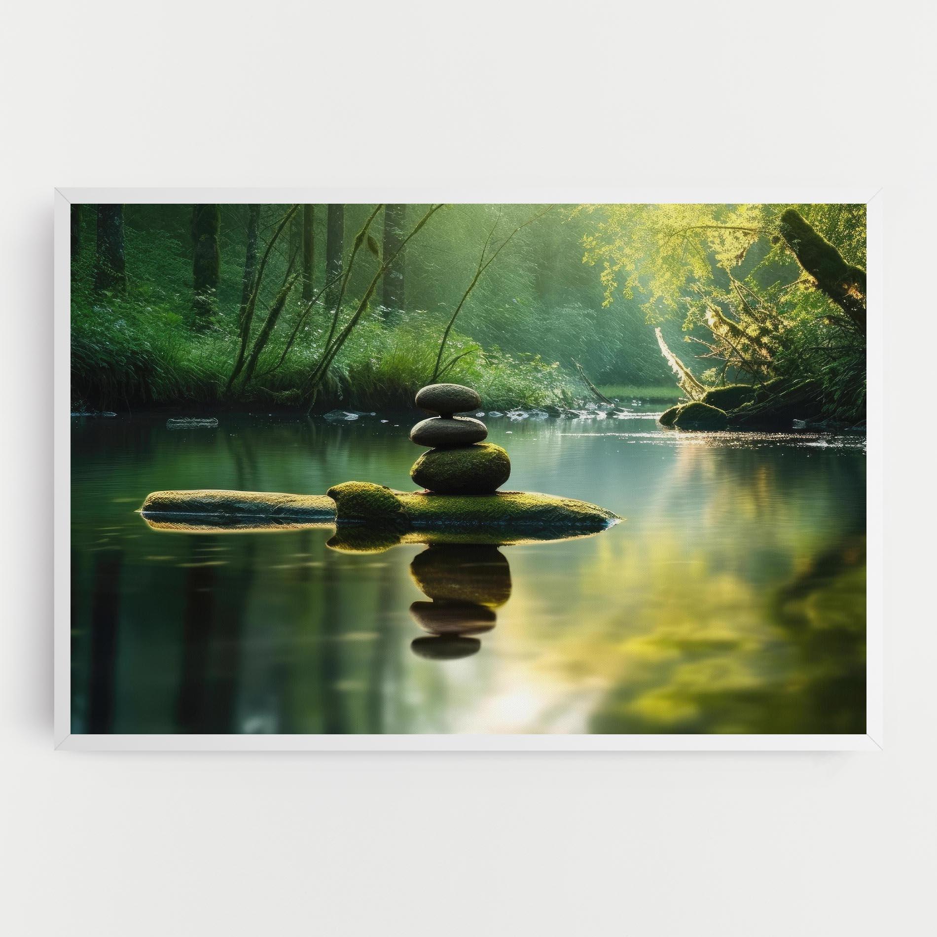Leinwandbild Spiritual Stones mockup 0