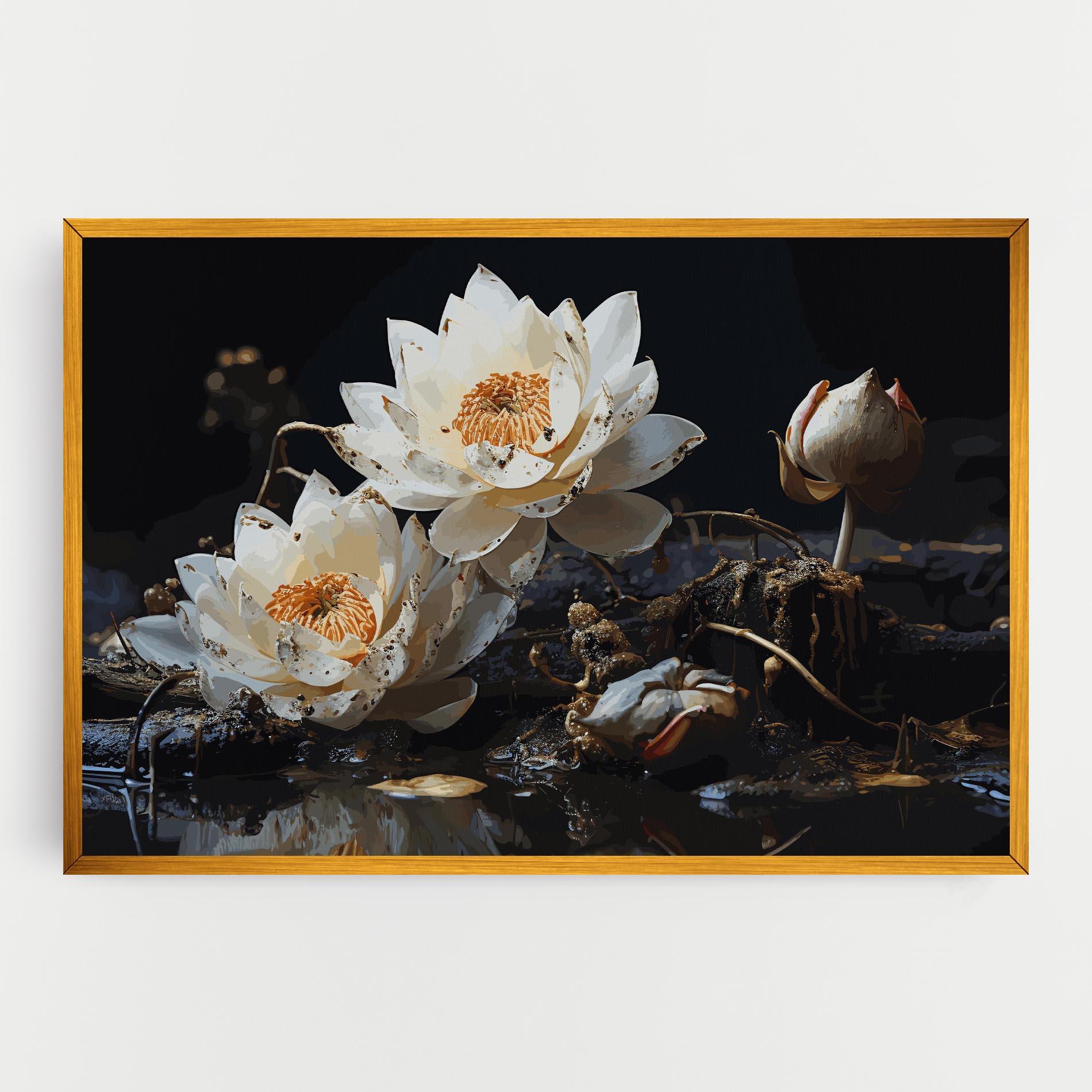 Leinwandbild Beautiful White Nature mockup 0