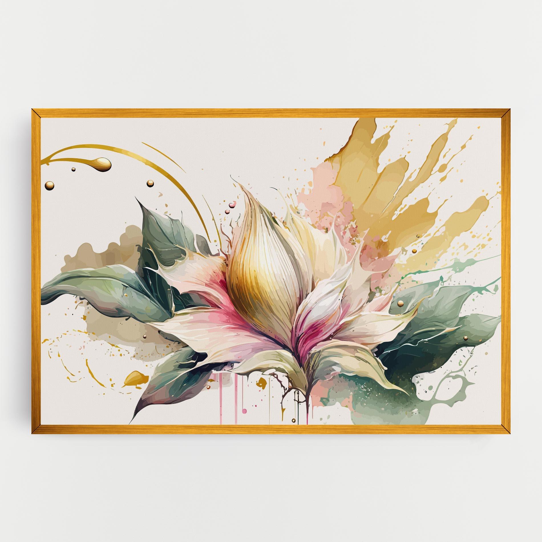 Leinwandbild Cream Pink Nature mockup 0