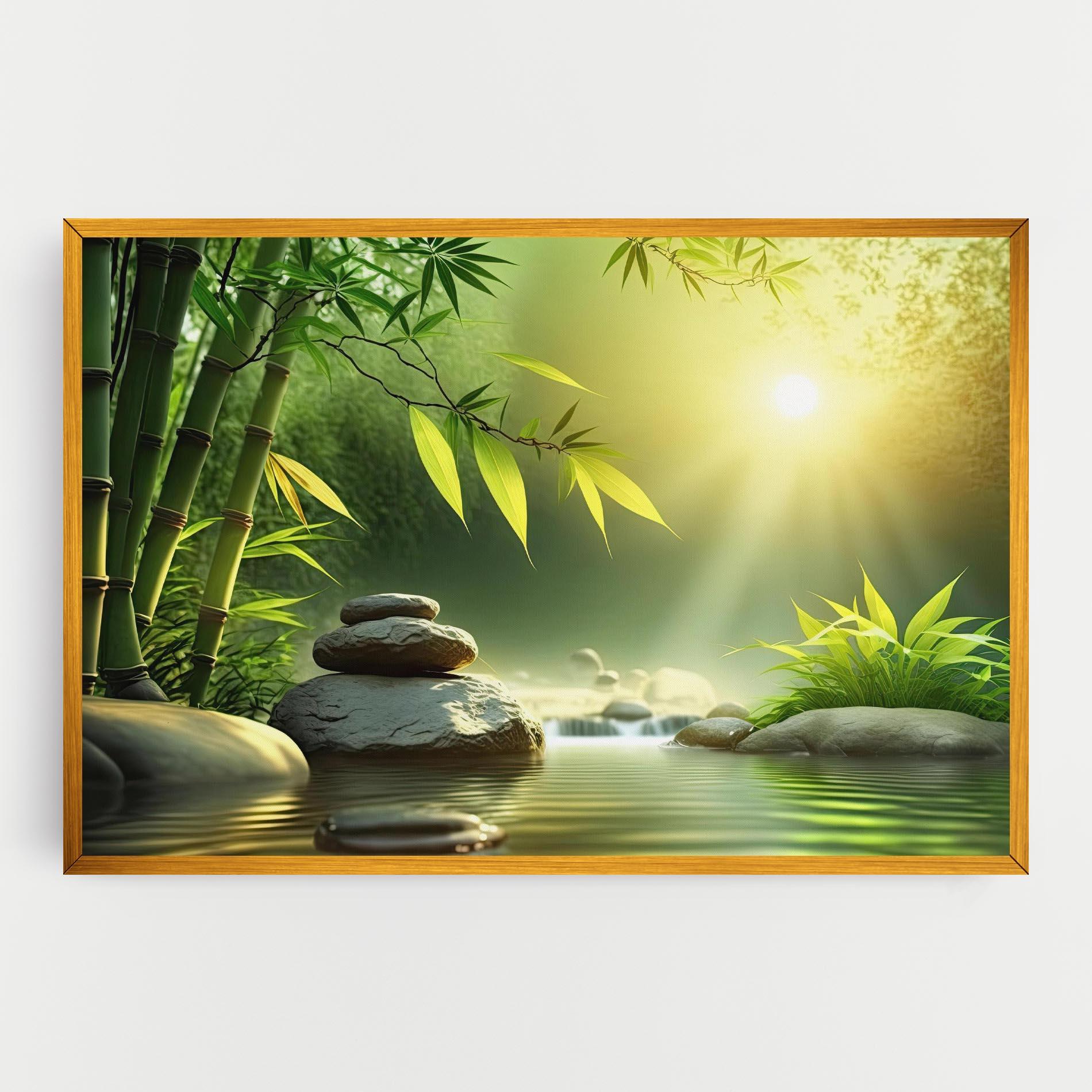 Leinwandbild Relaxing Spa Nature mockup 0
