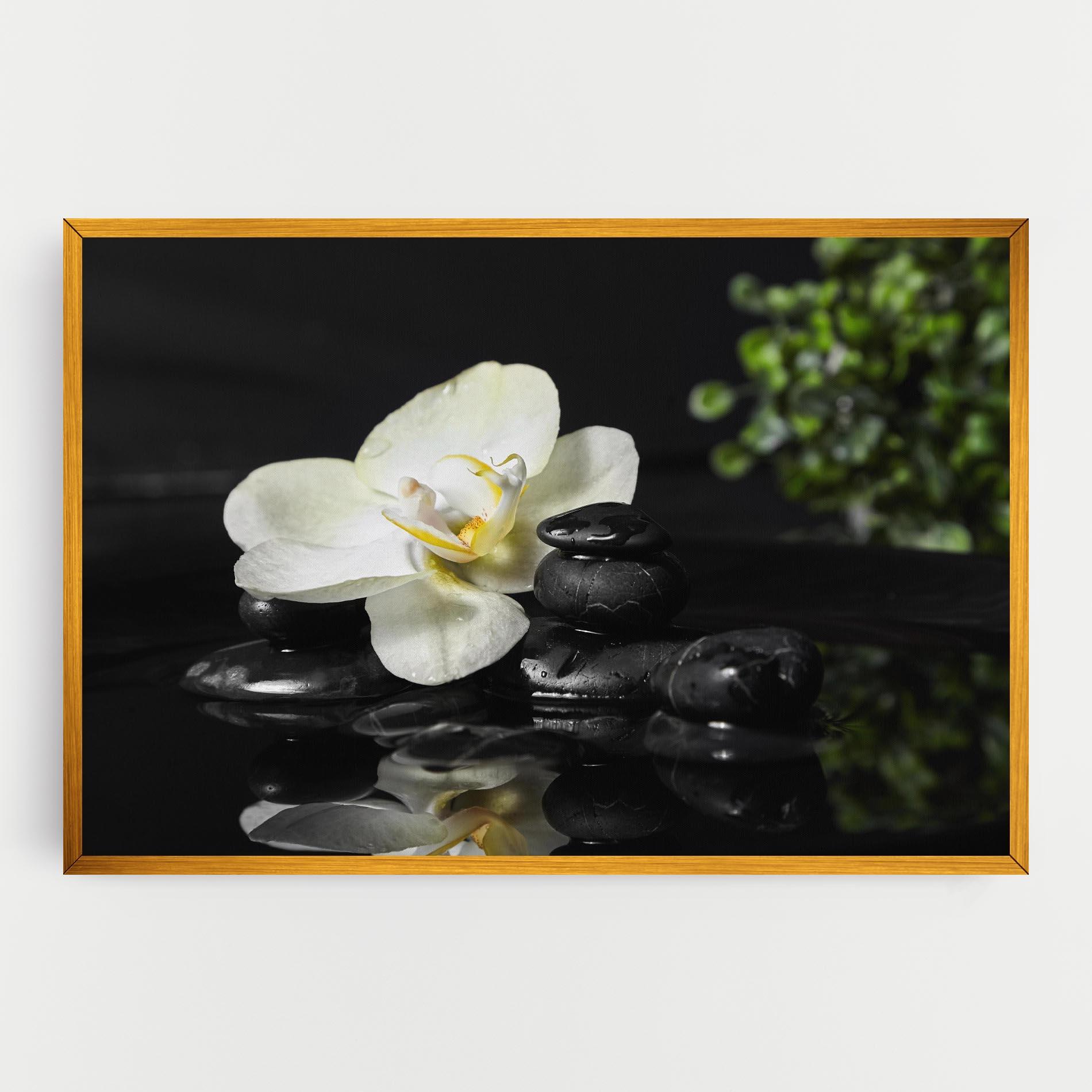 Leinwandbild White Spa Flower mockup 0