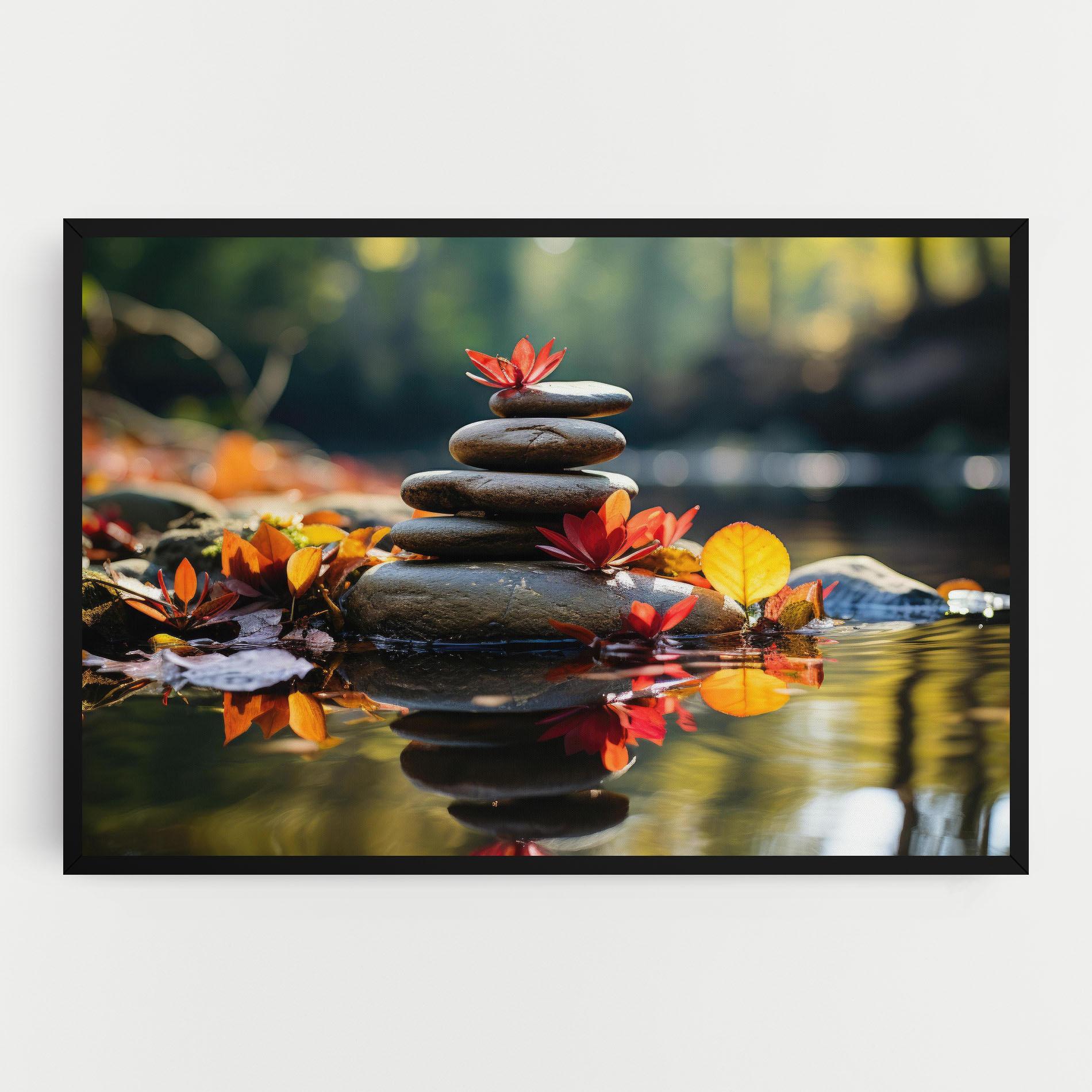 Leinwandbild Autumn Stones mockup 0