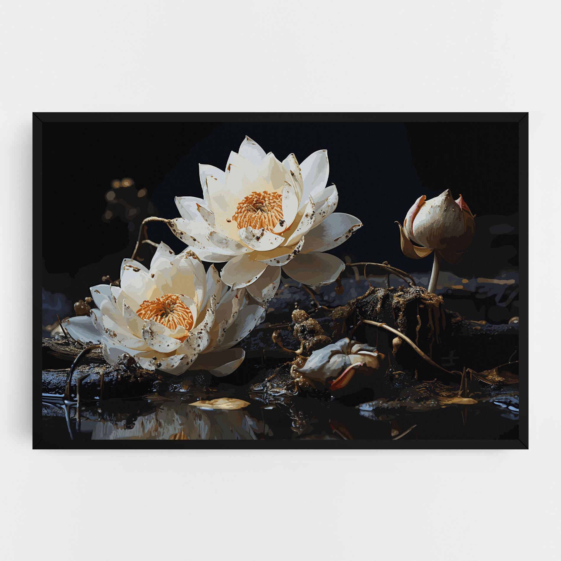 Leinwandbild Beautiful White Nature mockup 0