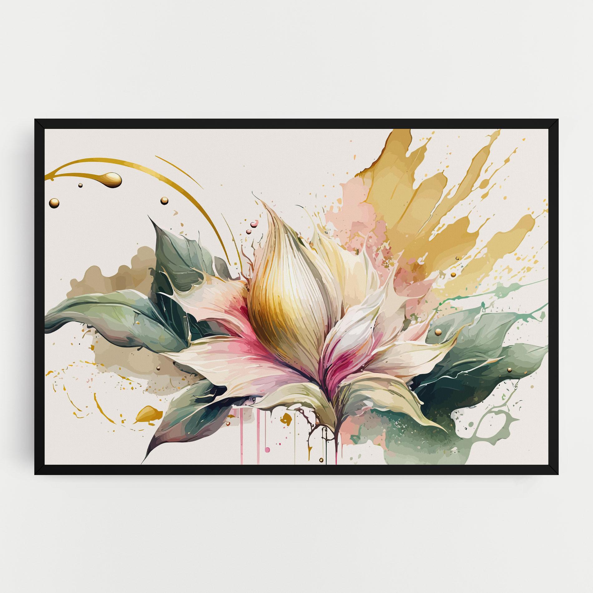 Leinwandbild Cream Pink Nature mockup 0