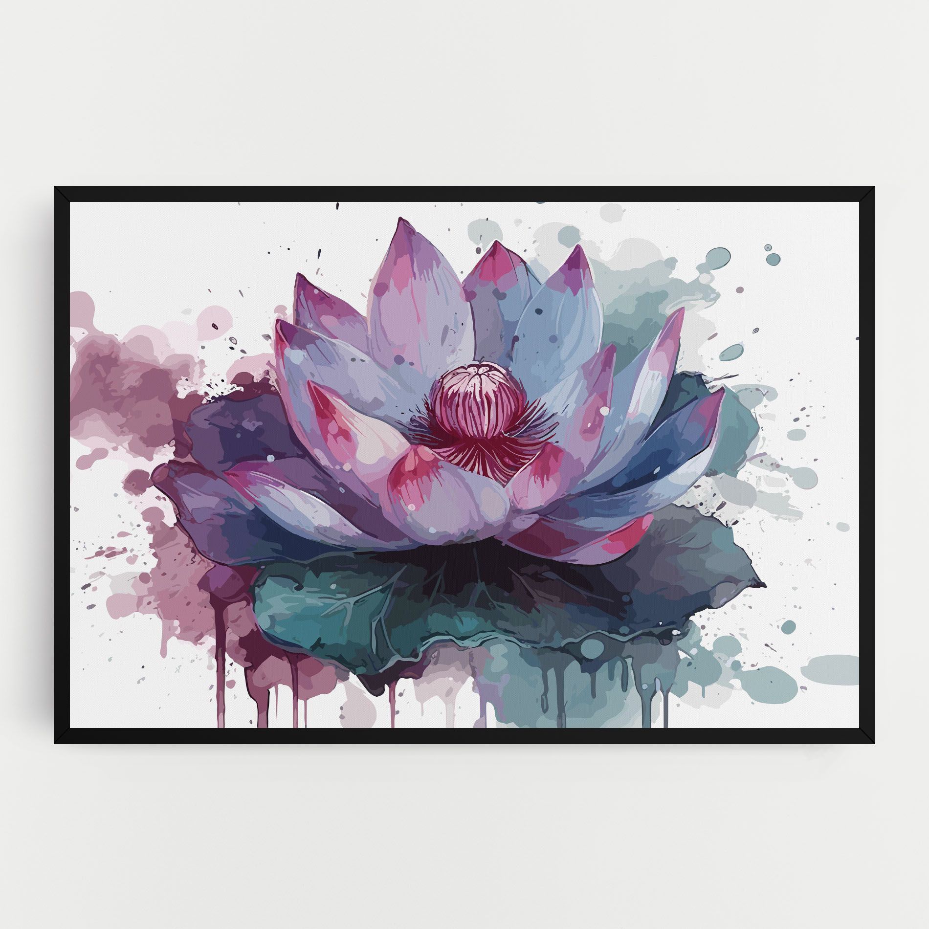 Green Purple Lotus mockup 0