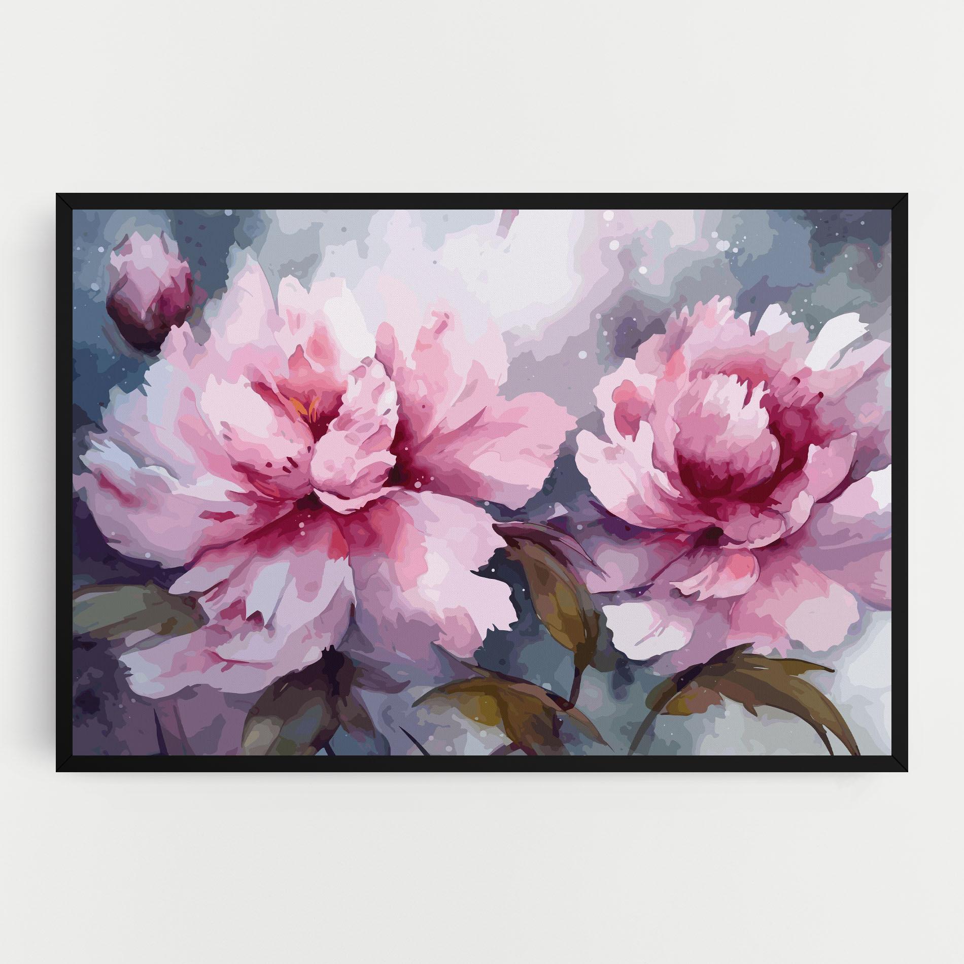 Leinwandbild Pink Nature Flower mockup 0