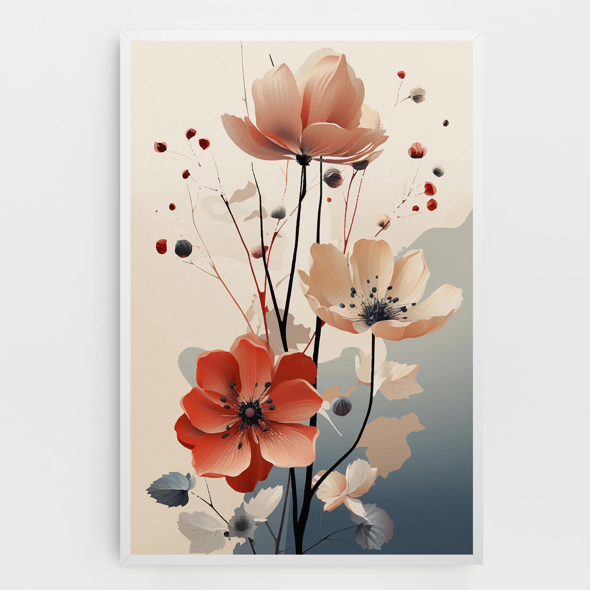 Leinwandbild Cream Flower Nature mockup 0