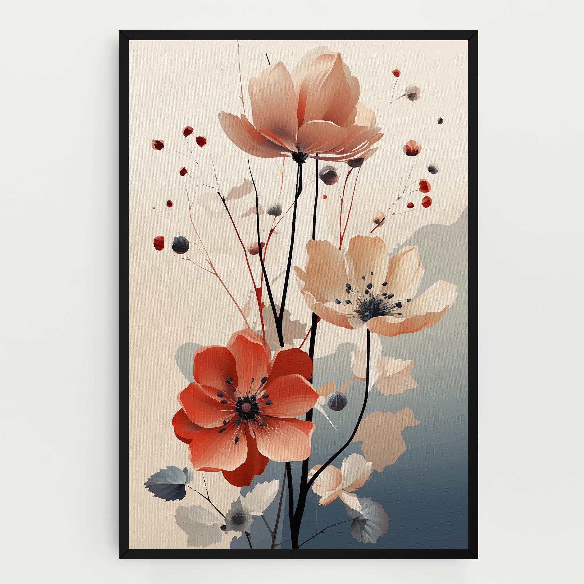 Leinwandbild Cream Flower Nature mockup 0