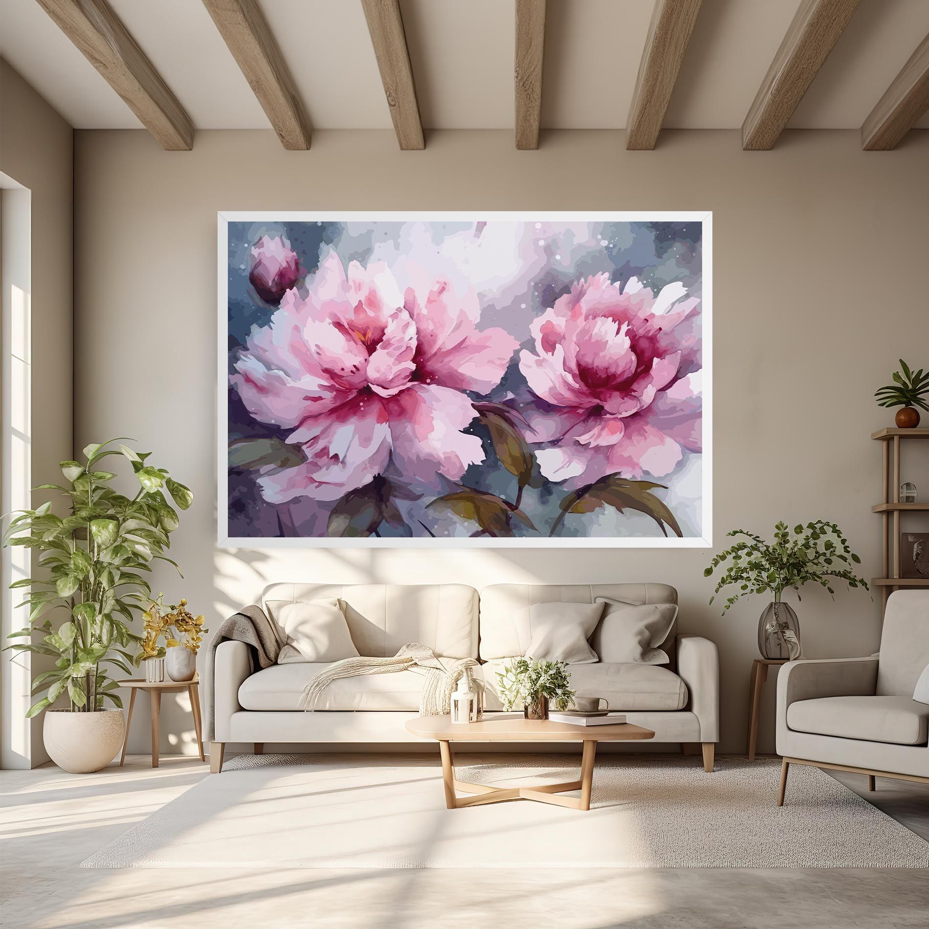 Pink Nature Flower mockup 6