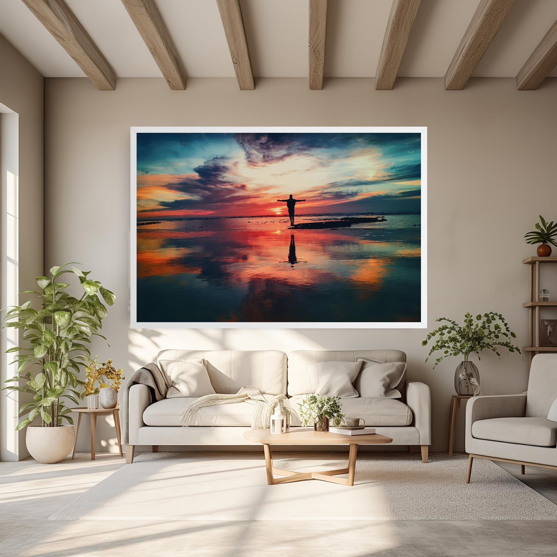 Pink Purple Sky Man mockup 6