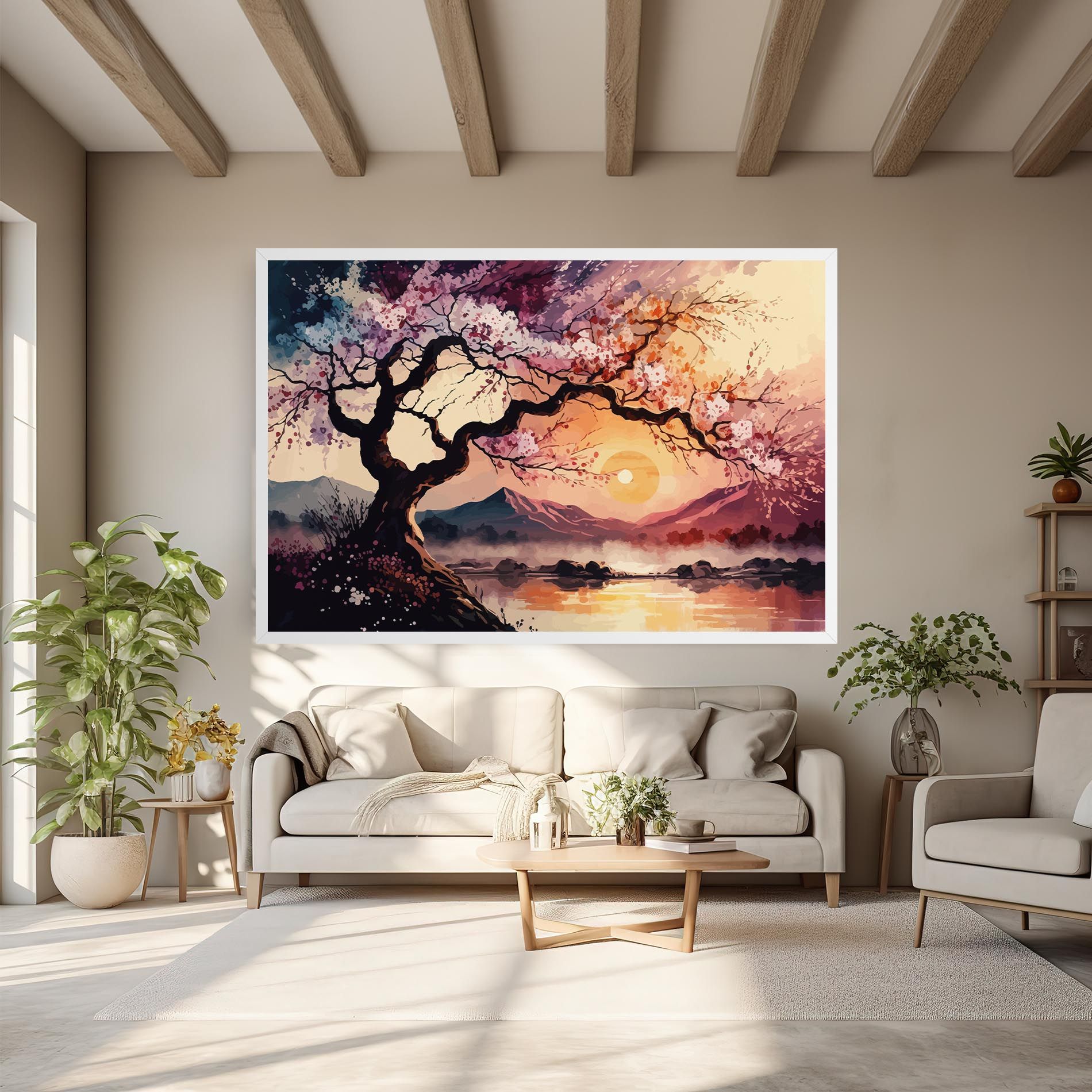 Pink Tree Nature mockup 6