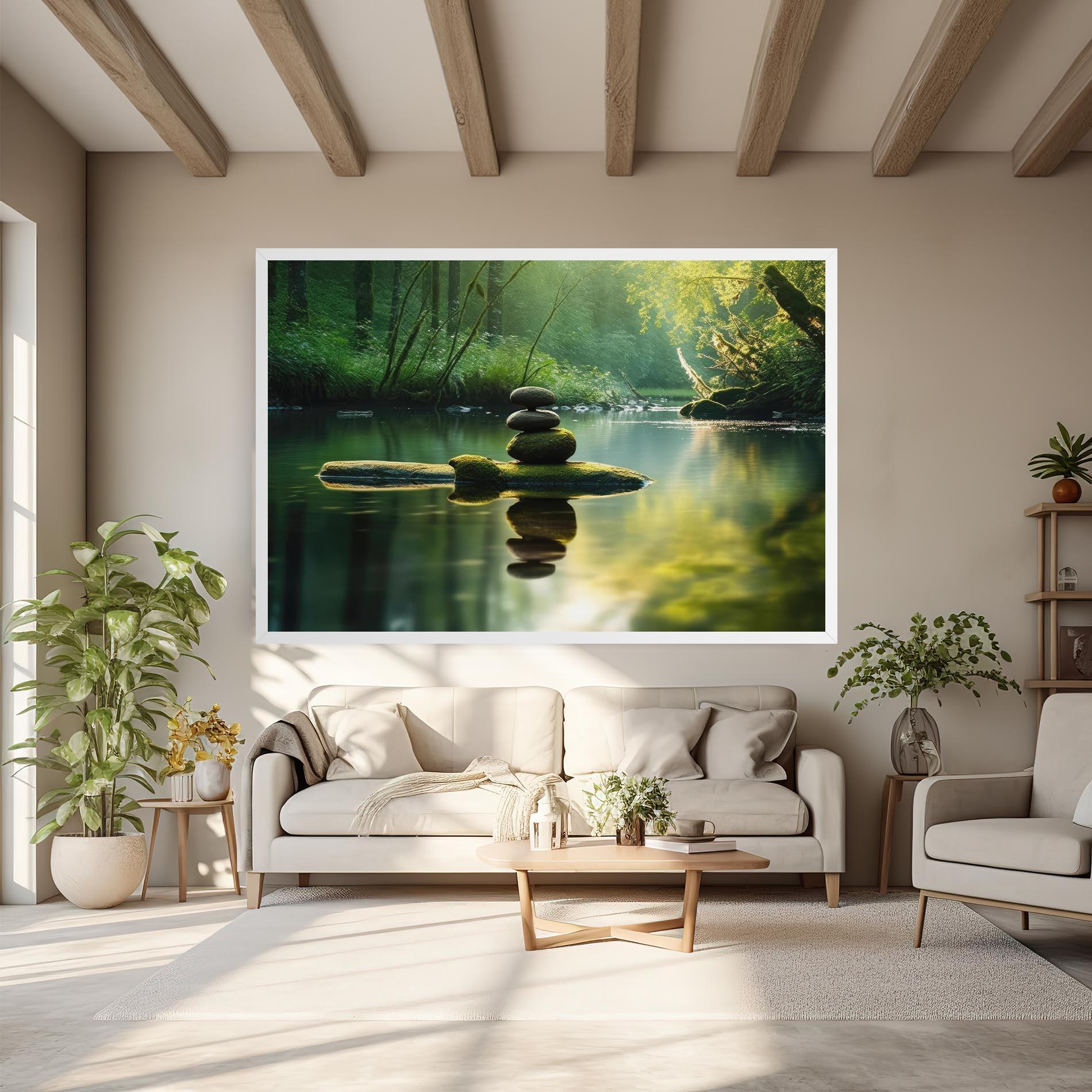 Leinwandbild Spiritual Stones mockup 6
