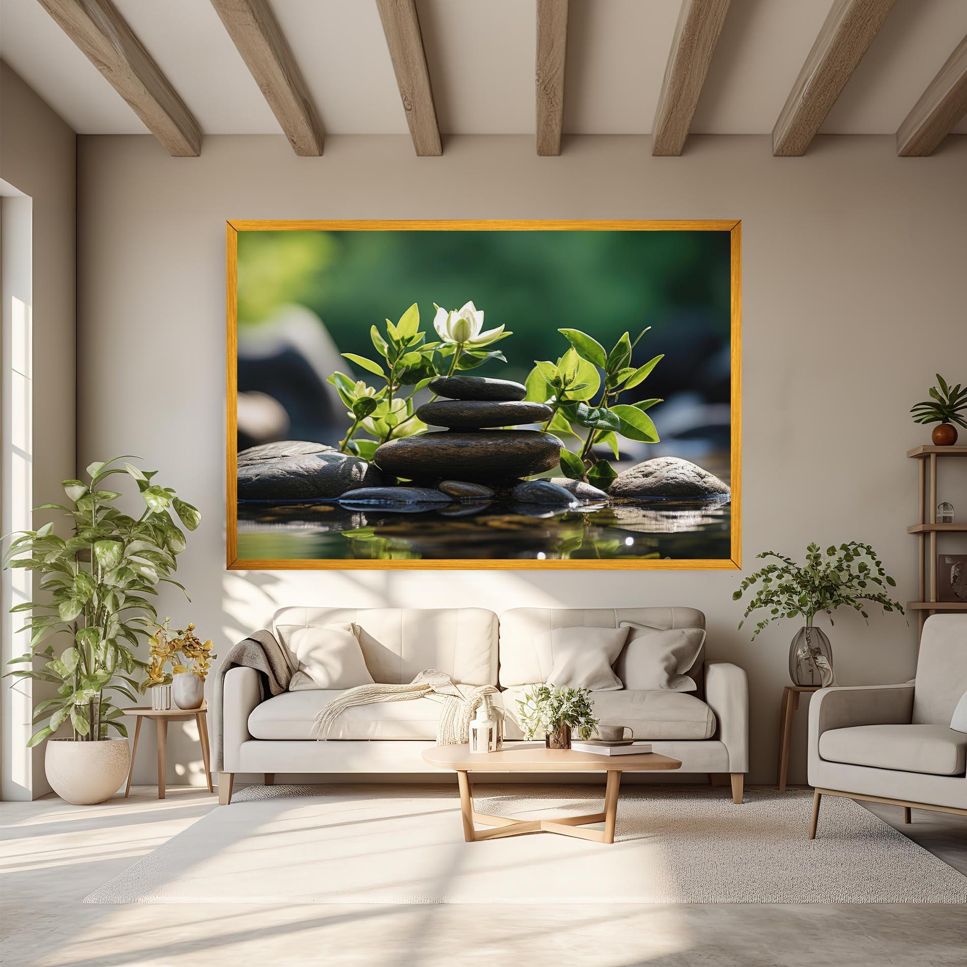 Leinwandbild Cinematic Stones mockup 6