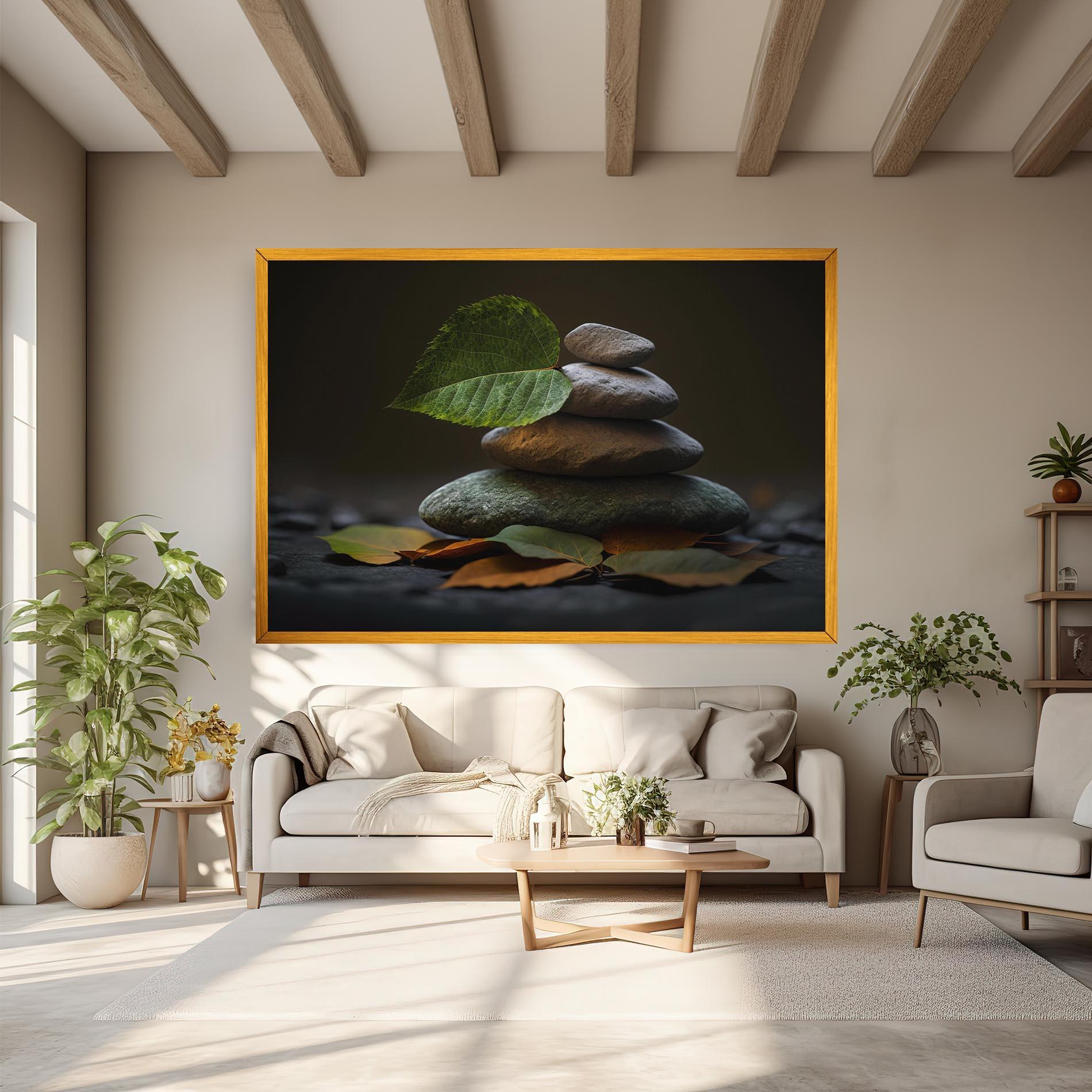 Leinwandbild Harmony Stones mockup 6