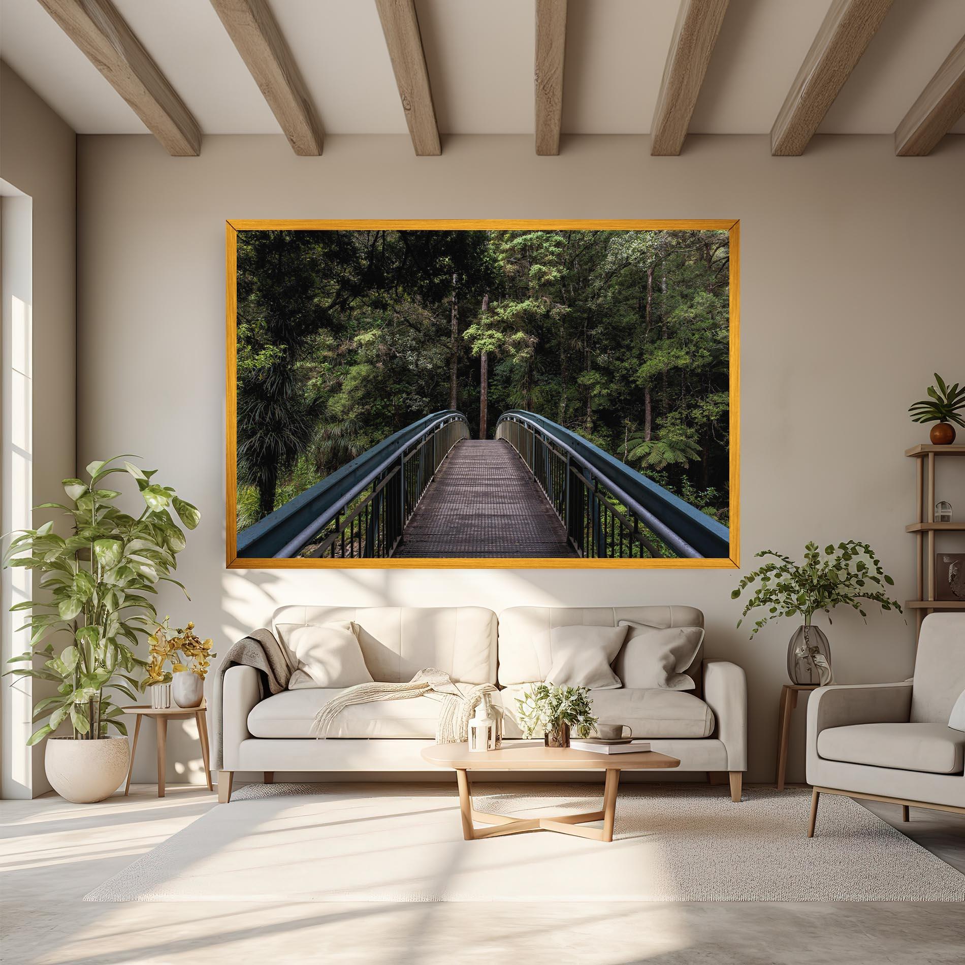 Leinwandbild Nature Bridge mockup 6