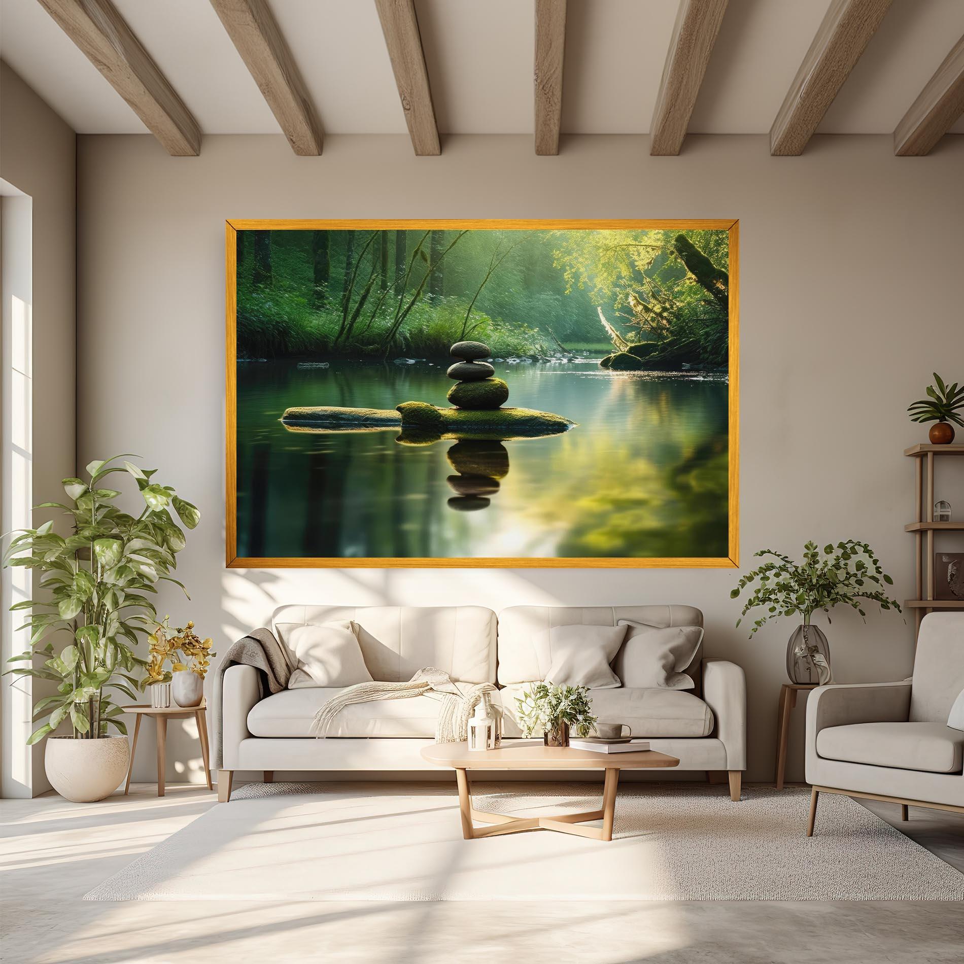 Leinwandbild Spiritual Stones mockup 6
