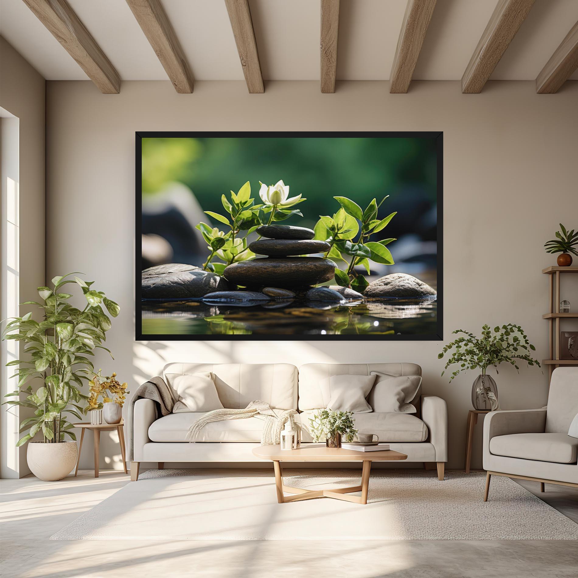 Leinwandbild Cinematic Stones mockup 6