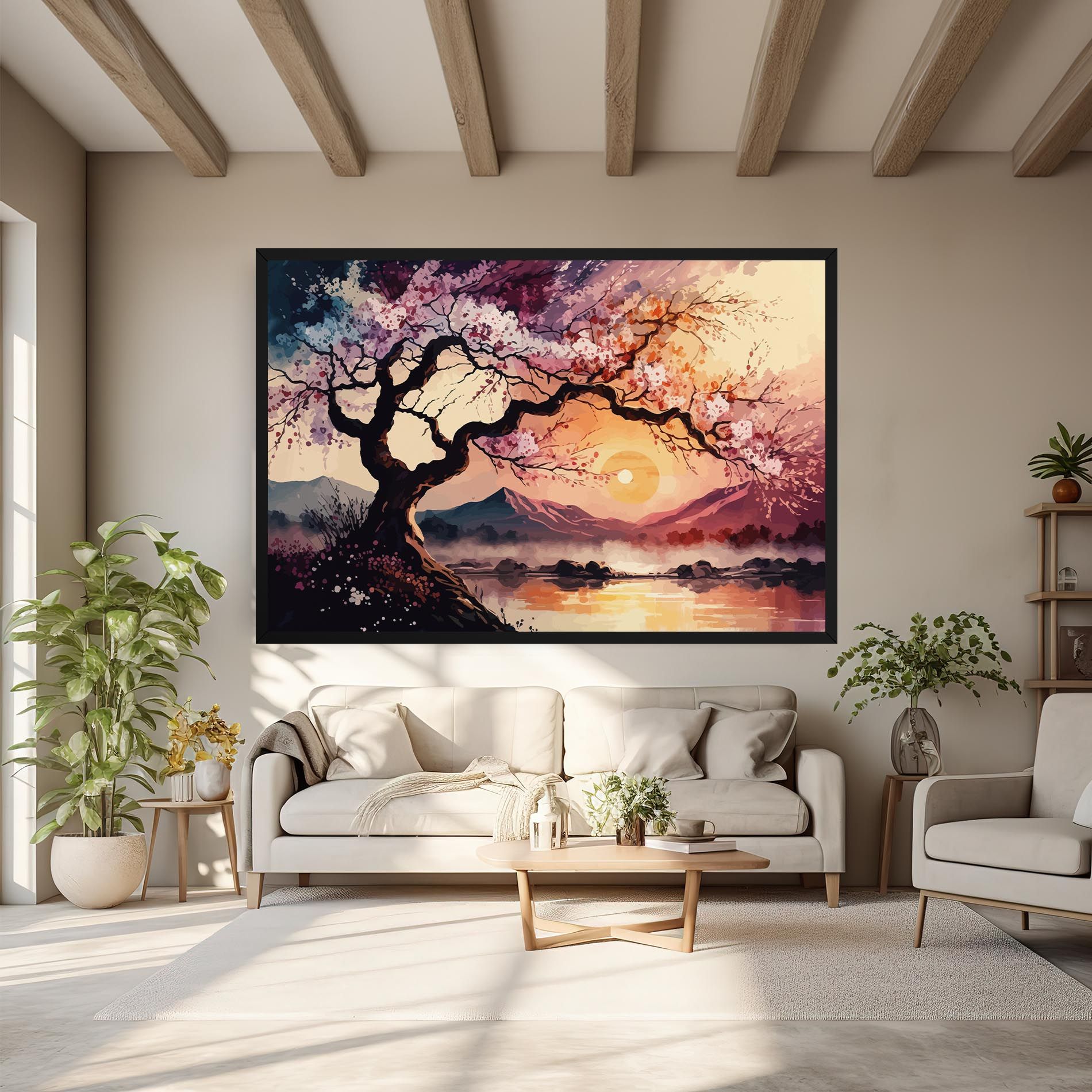 Pink Tree Nature mockup 6