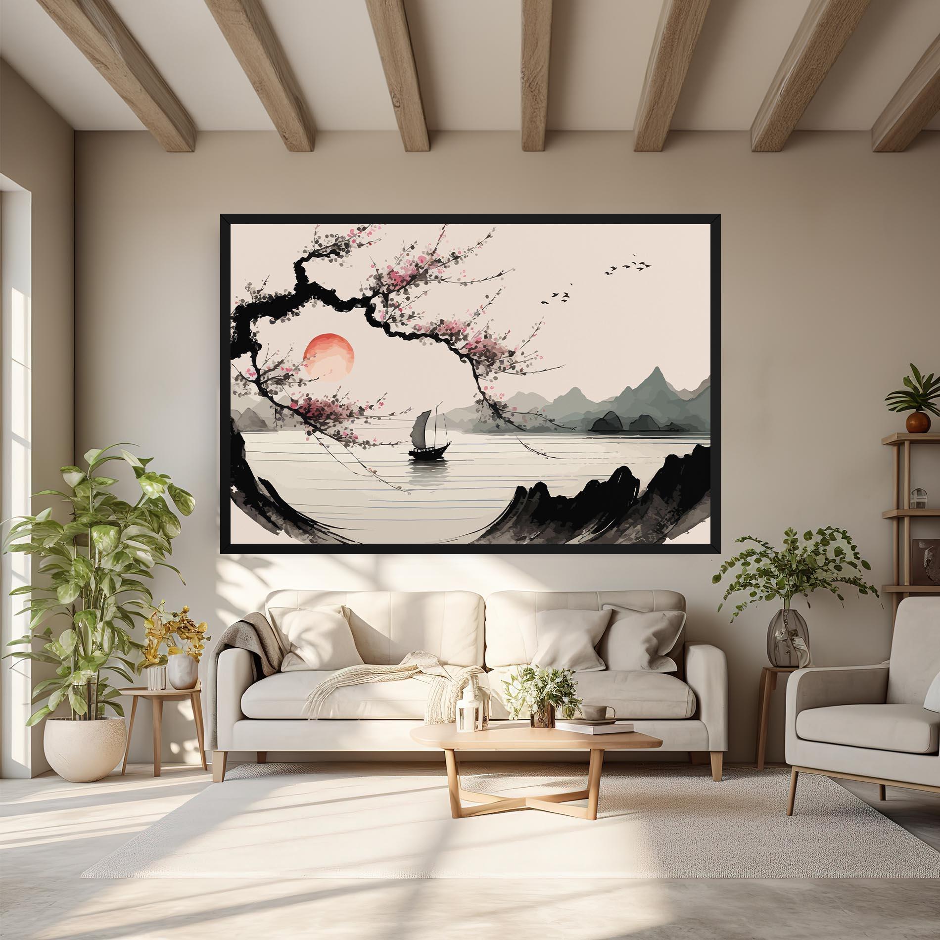 Leinwandbild Relaxing Nature mockup 6