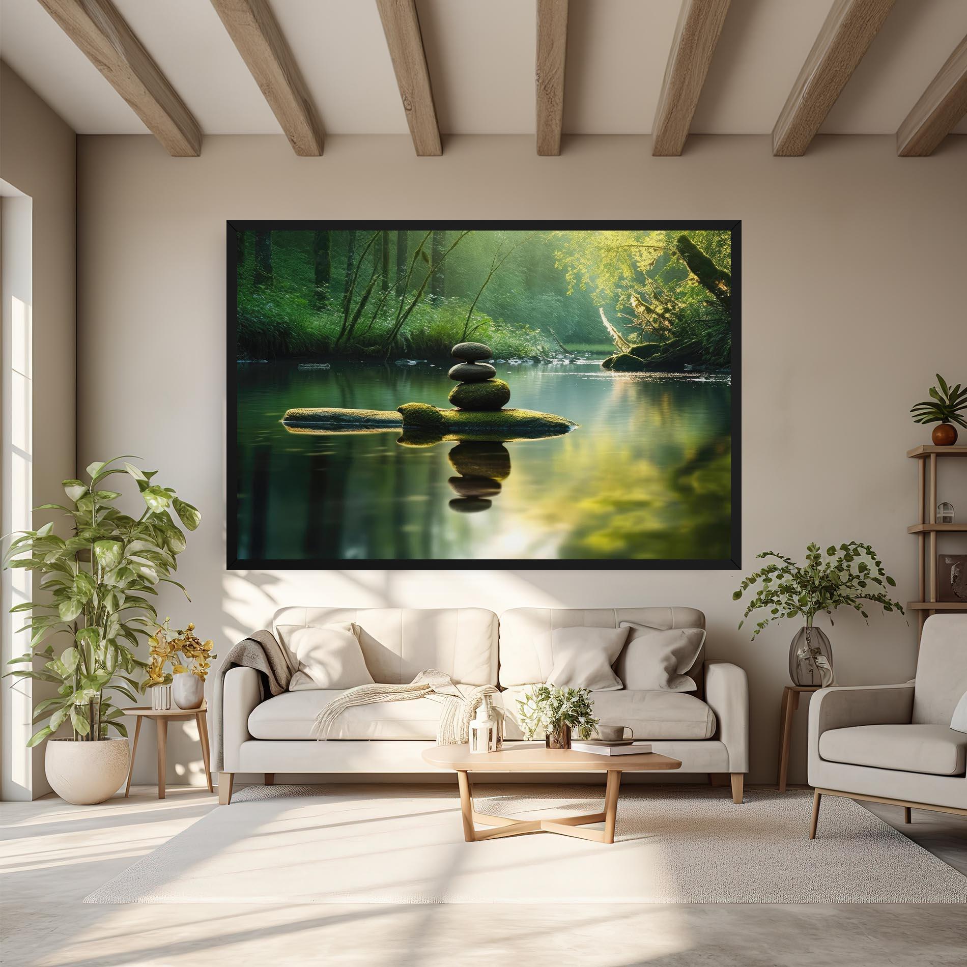 Leinwandbild Spiritual Stones mockup 6