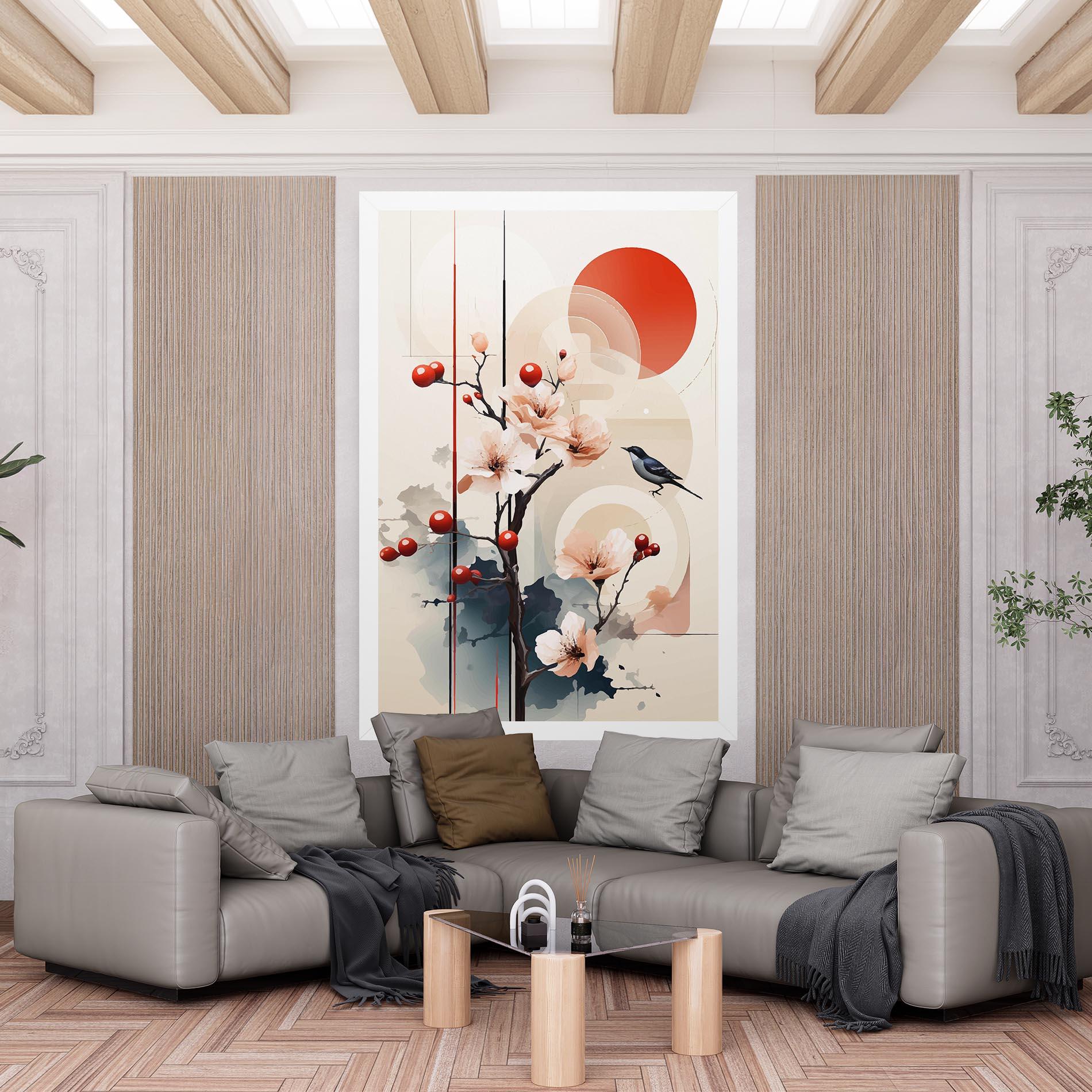 Leinwandbild Cream Nature mockup 6