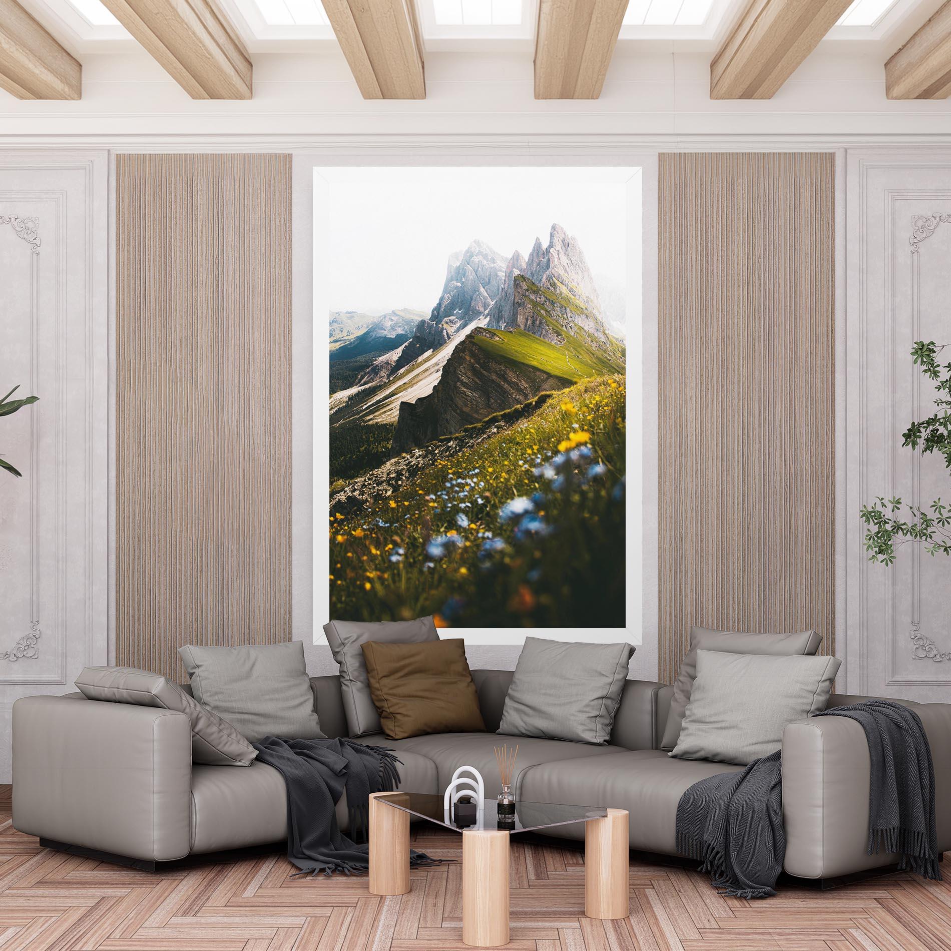 Leinwandbild Foggy Mountain View mockup 6