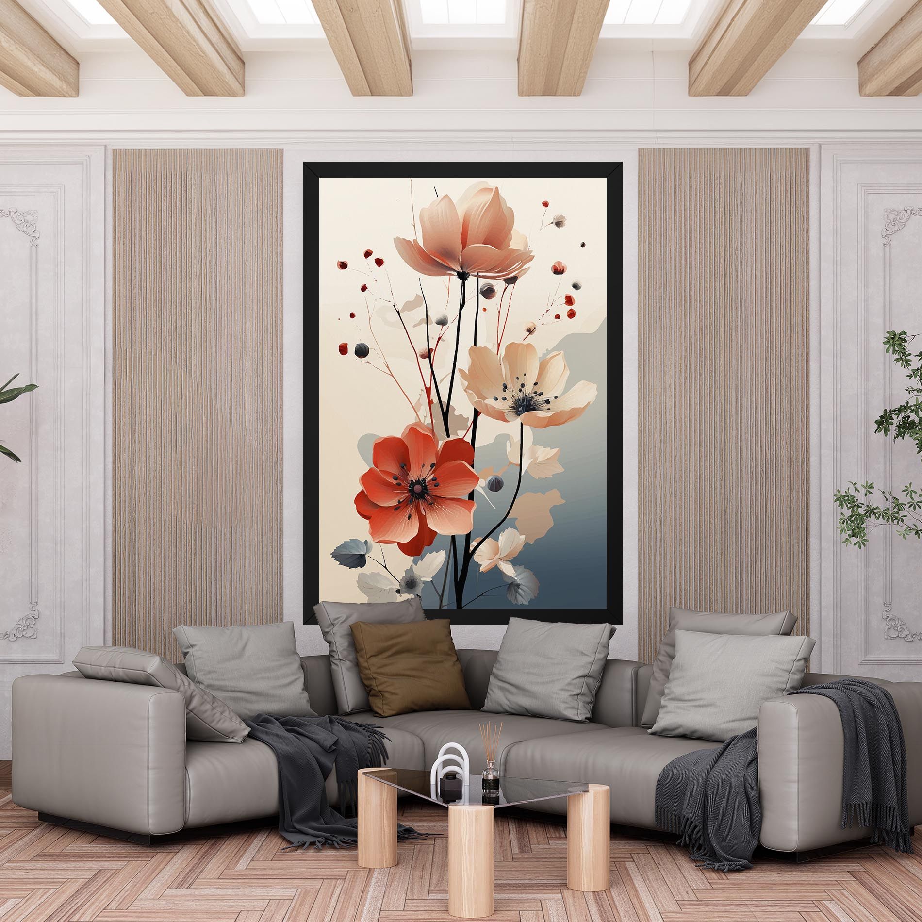 Cream Flower Nature mockup 6