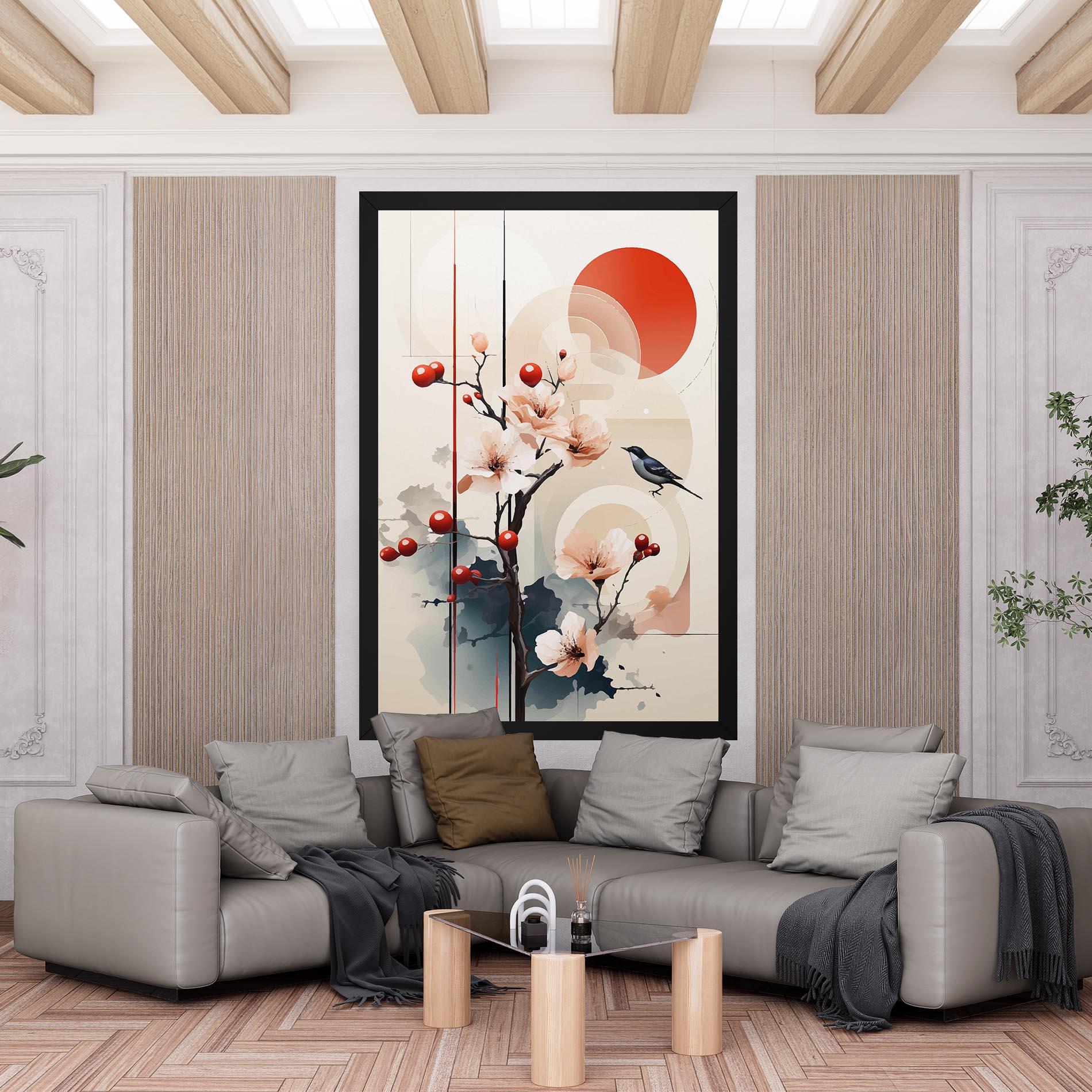 Leinwandbild Cream Nature mockup 6