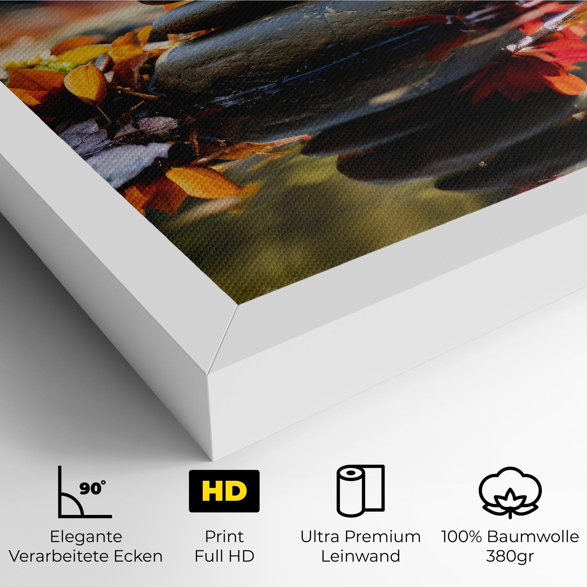 Leinwandbild Autumn Stones mockup 4