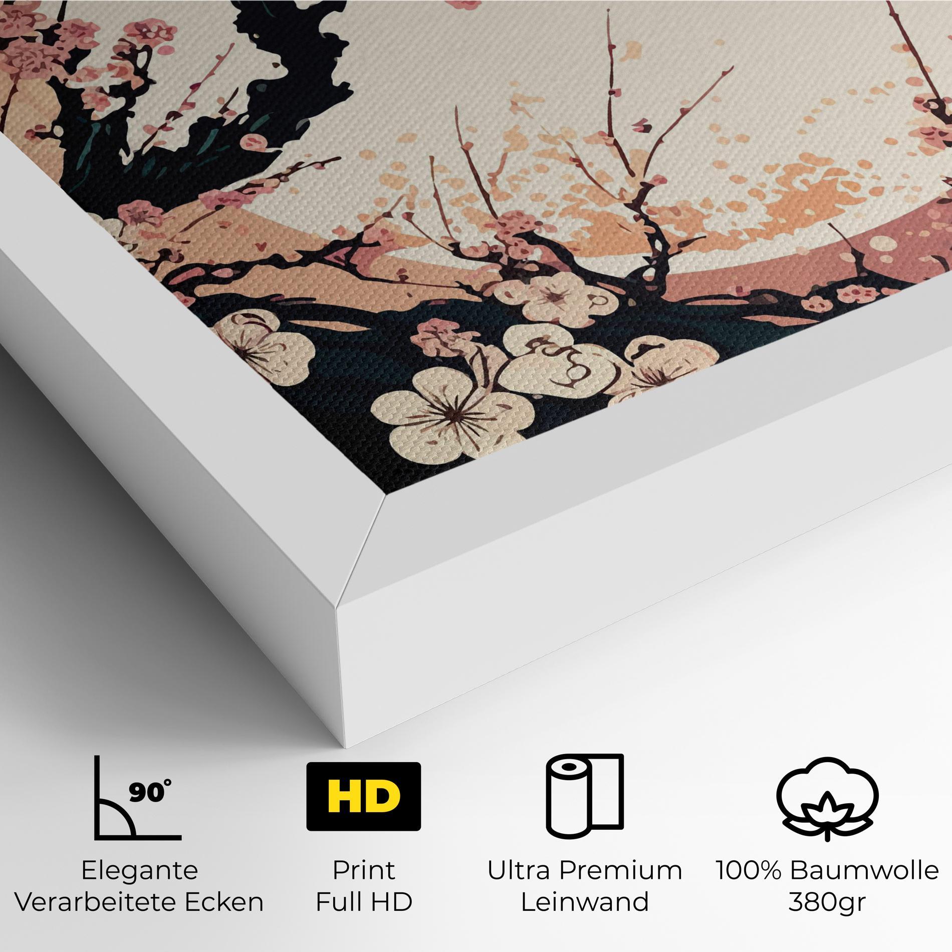 Leinwandbild Blossom Full Moon mockup 4