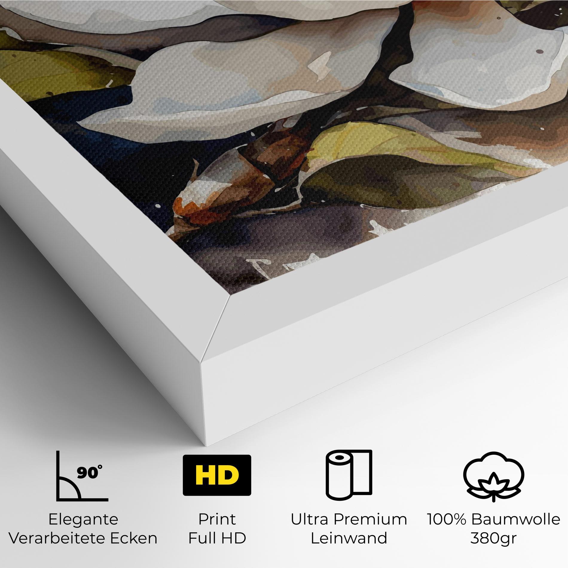 Leinwandbild Cream Nature Flower mockup 4