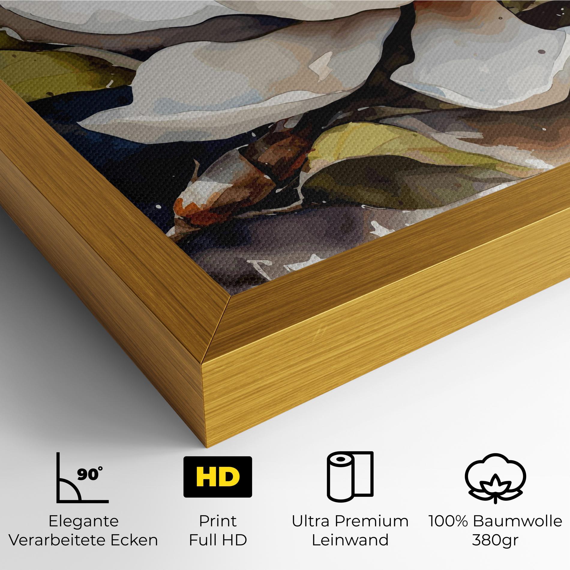 Leinwandbild Cream Nature Flower mockup 4