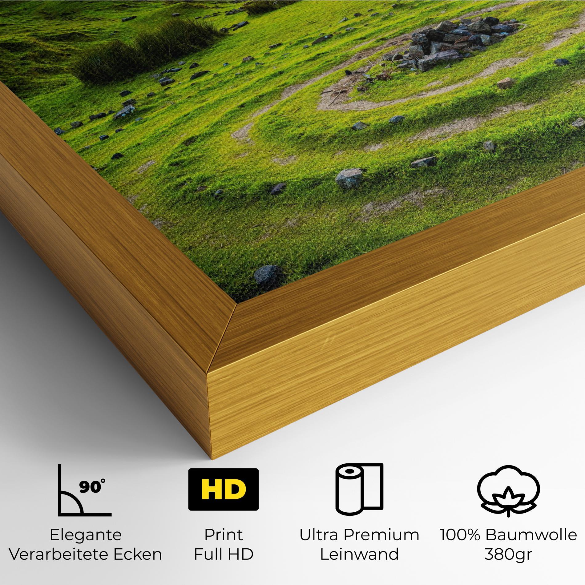 Leinwandbild Green Circle Nature mockup 4