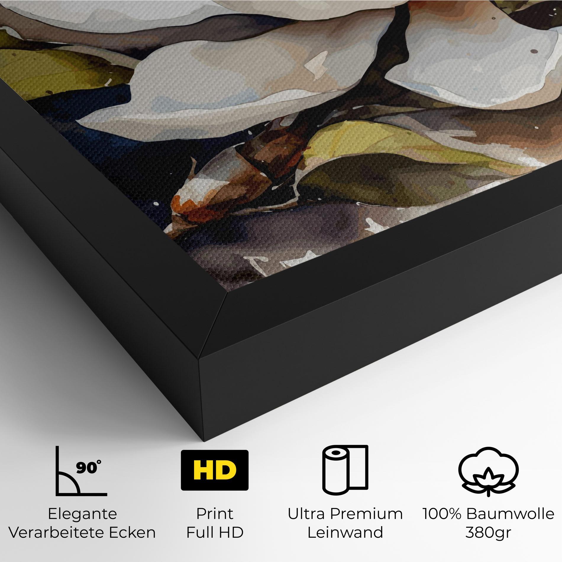 Leinwandbild Cream Nature Flower mockup 4