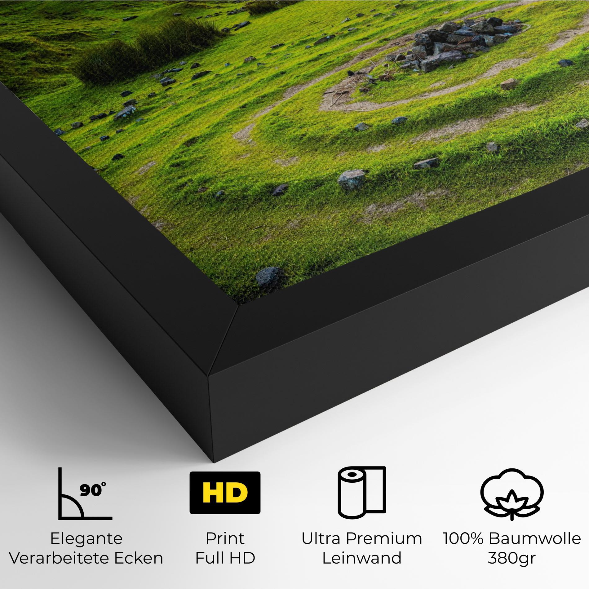 Leinwandbild Green Circle Nature mockup 4