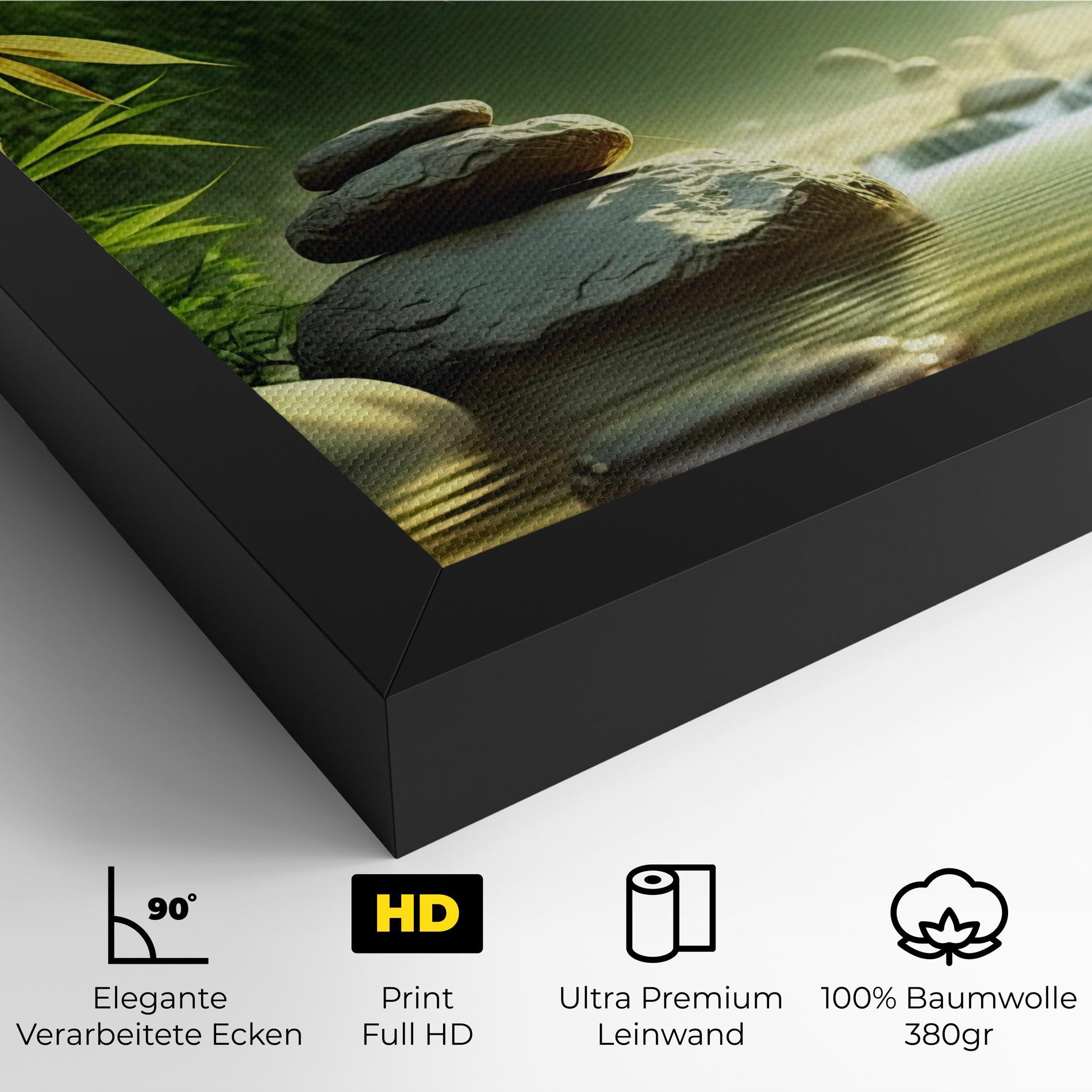 Leinwandbild Relaxing Spa Nature mockup 4